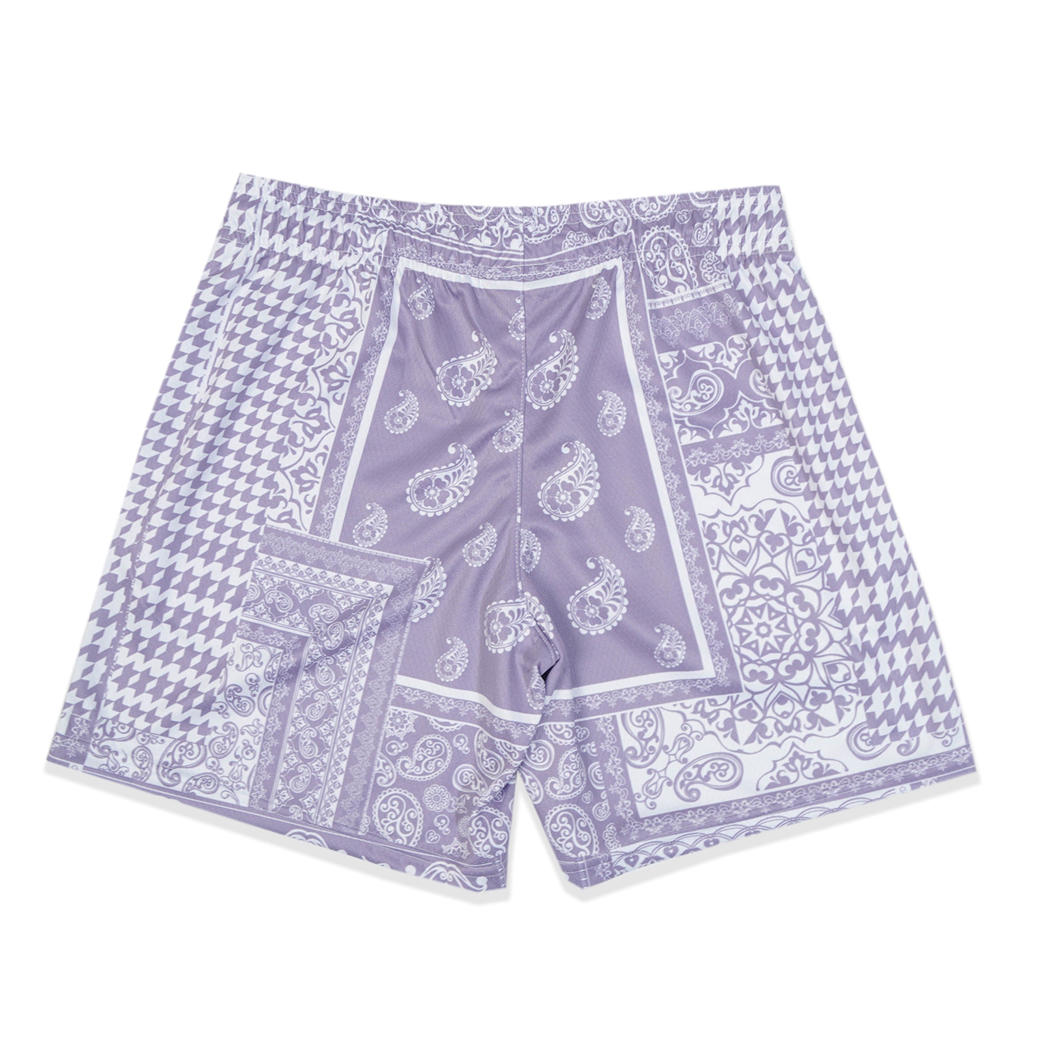 Lavender Houndstooth Paisley Fundamental Short