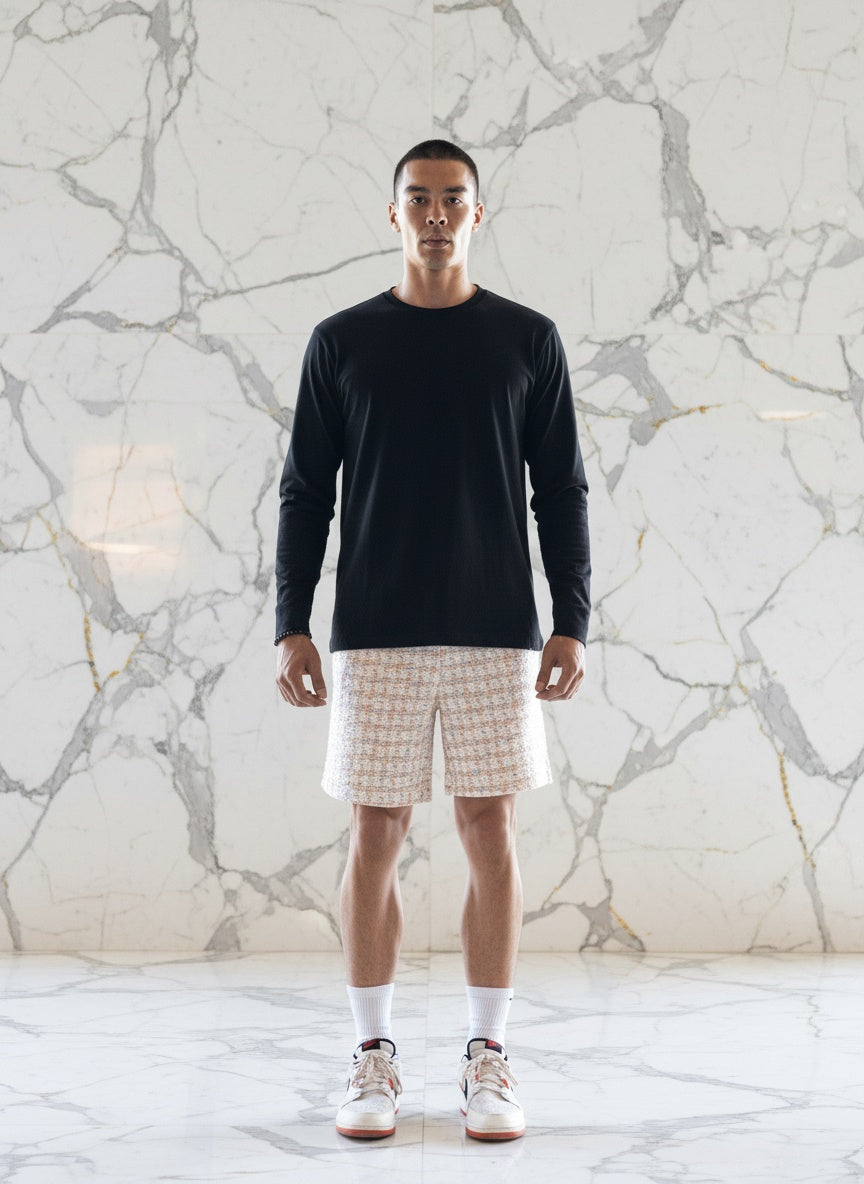 Boucle Pastel Mosaic Short