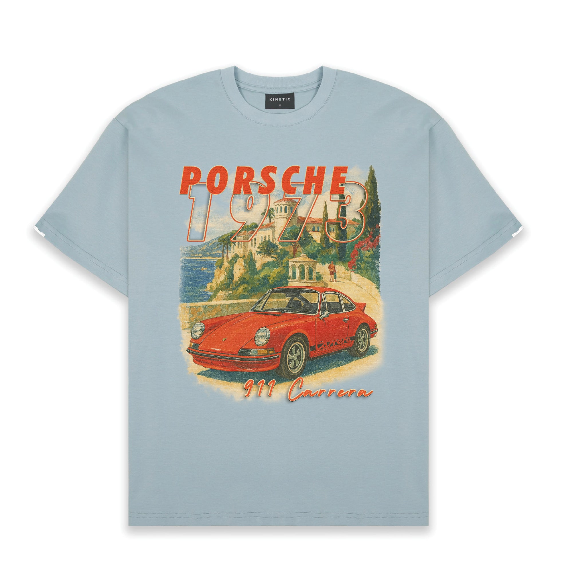 911 Carrera Cruise Light Blue Oversized Shirt