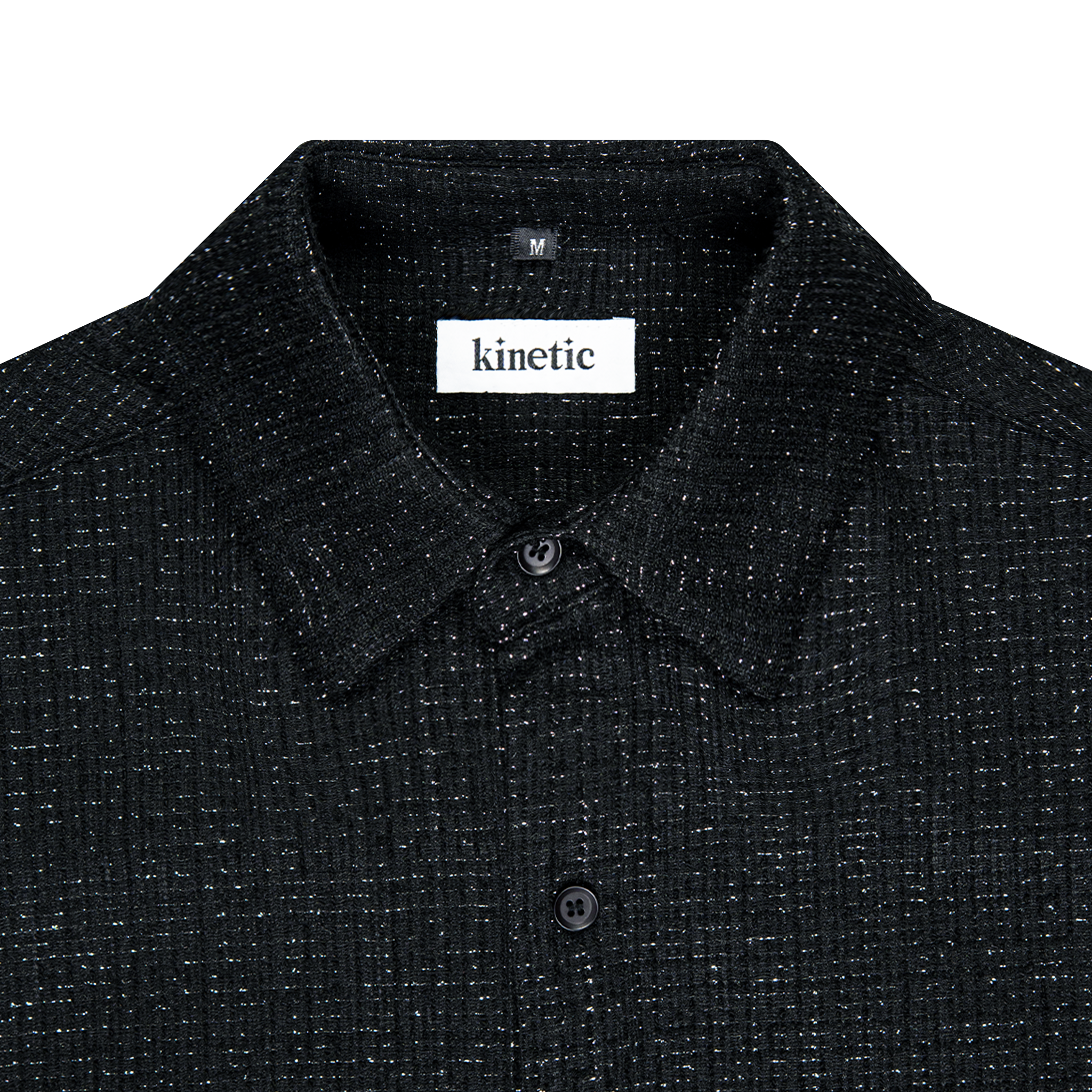 Boucle Spark Noir Button Up Shirt