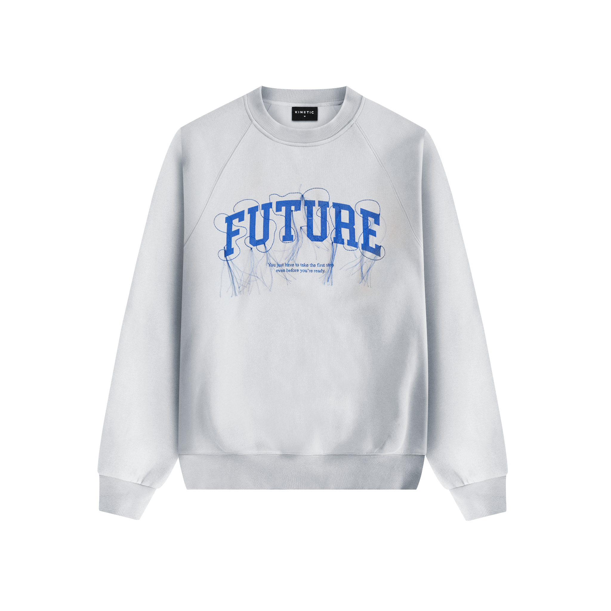 GOD GREY RAGLAN CREWNECK
