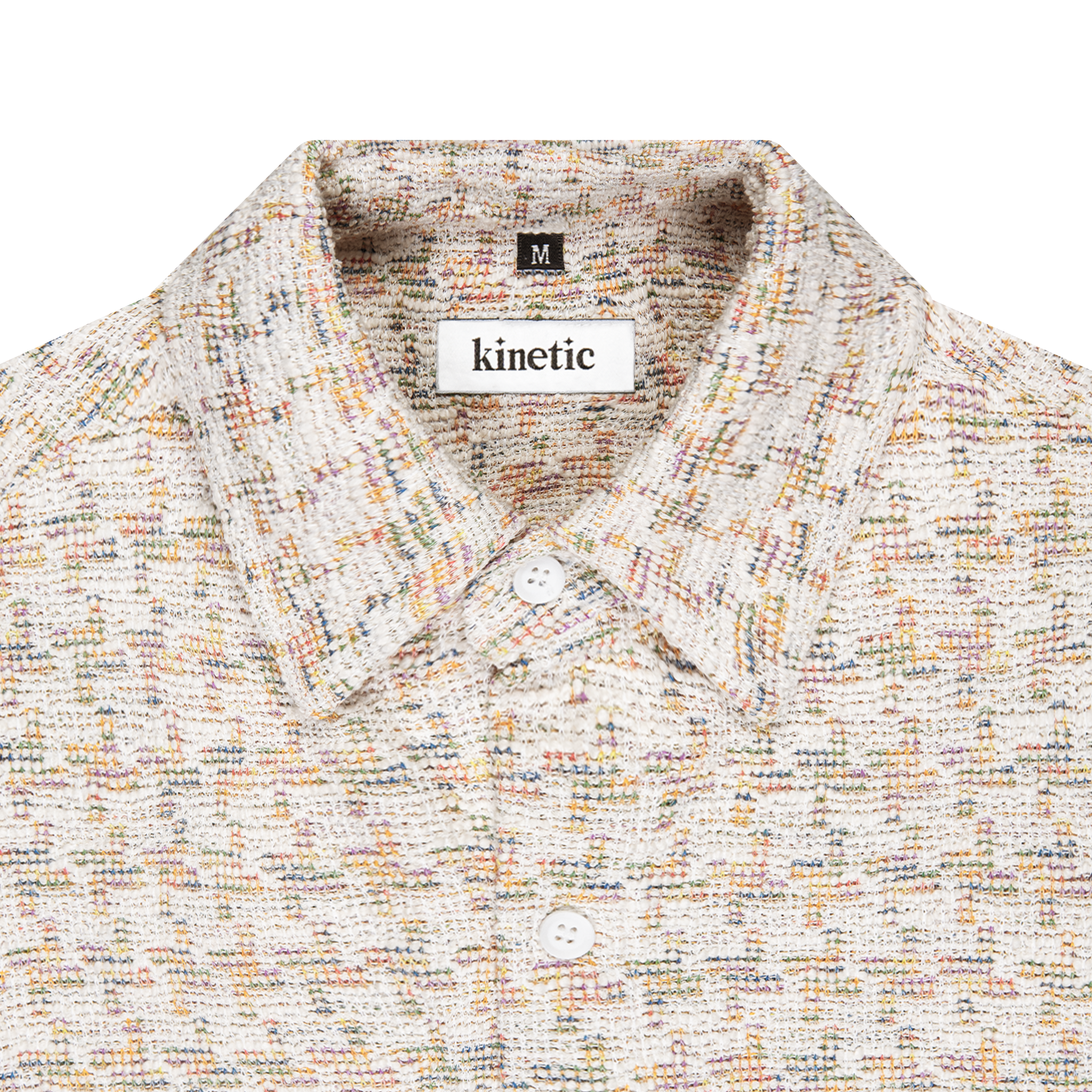 Boucle Pastel Mosaic Button Up Shirt