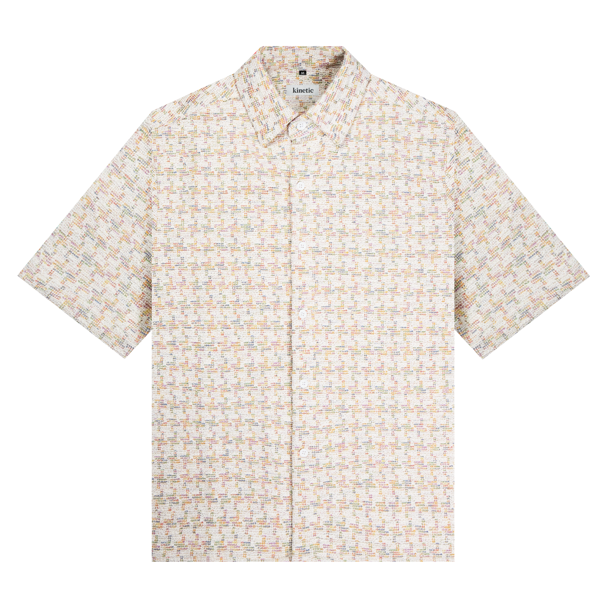 Boucle Pastel Mosaic Button Up Shirt
