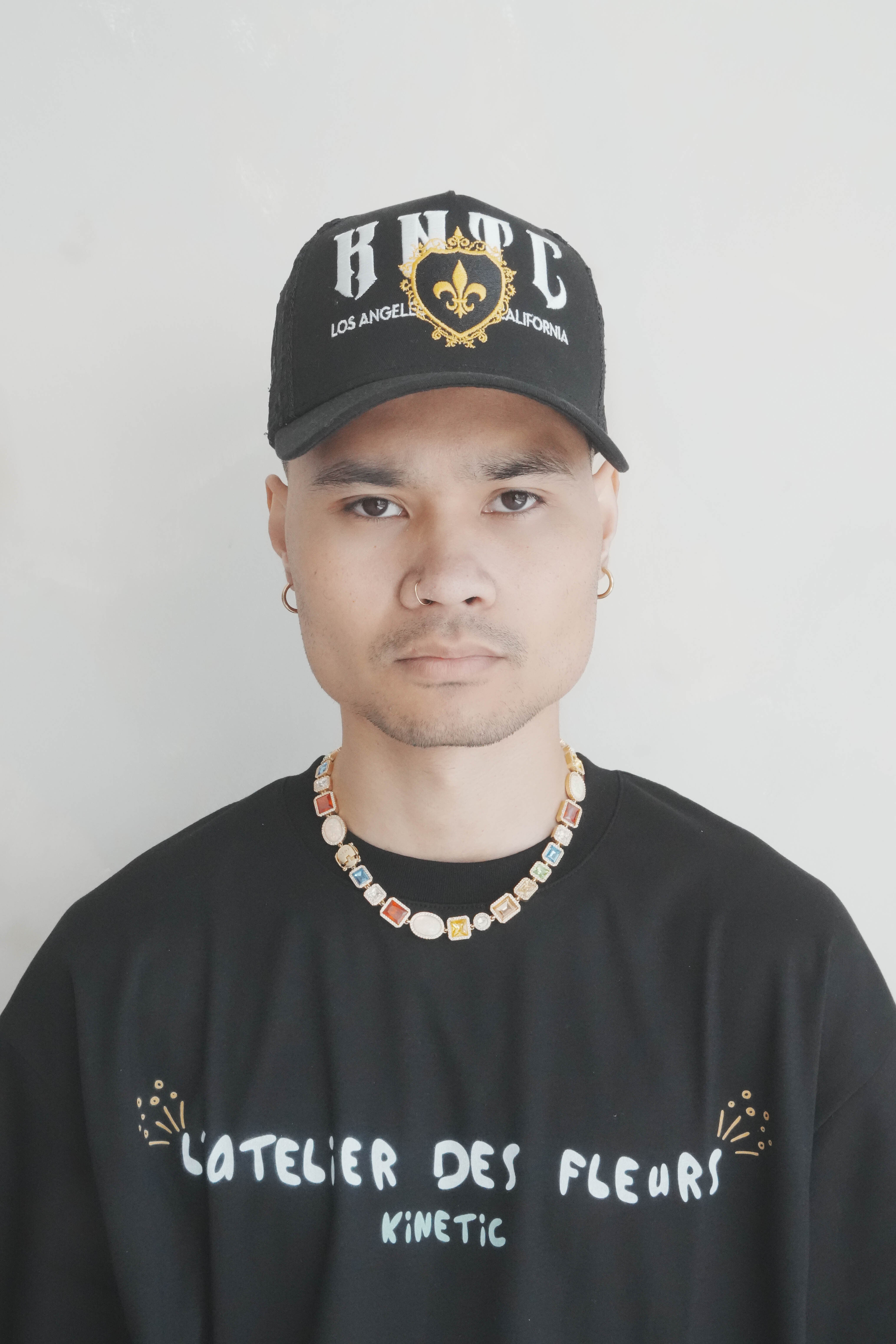 Fleur Noir Trucker Hat