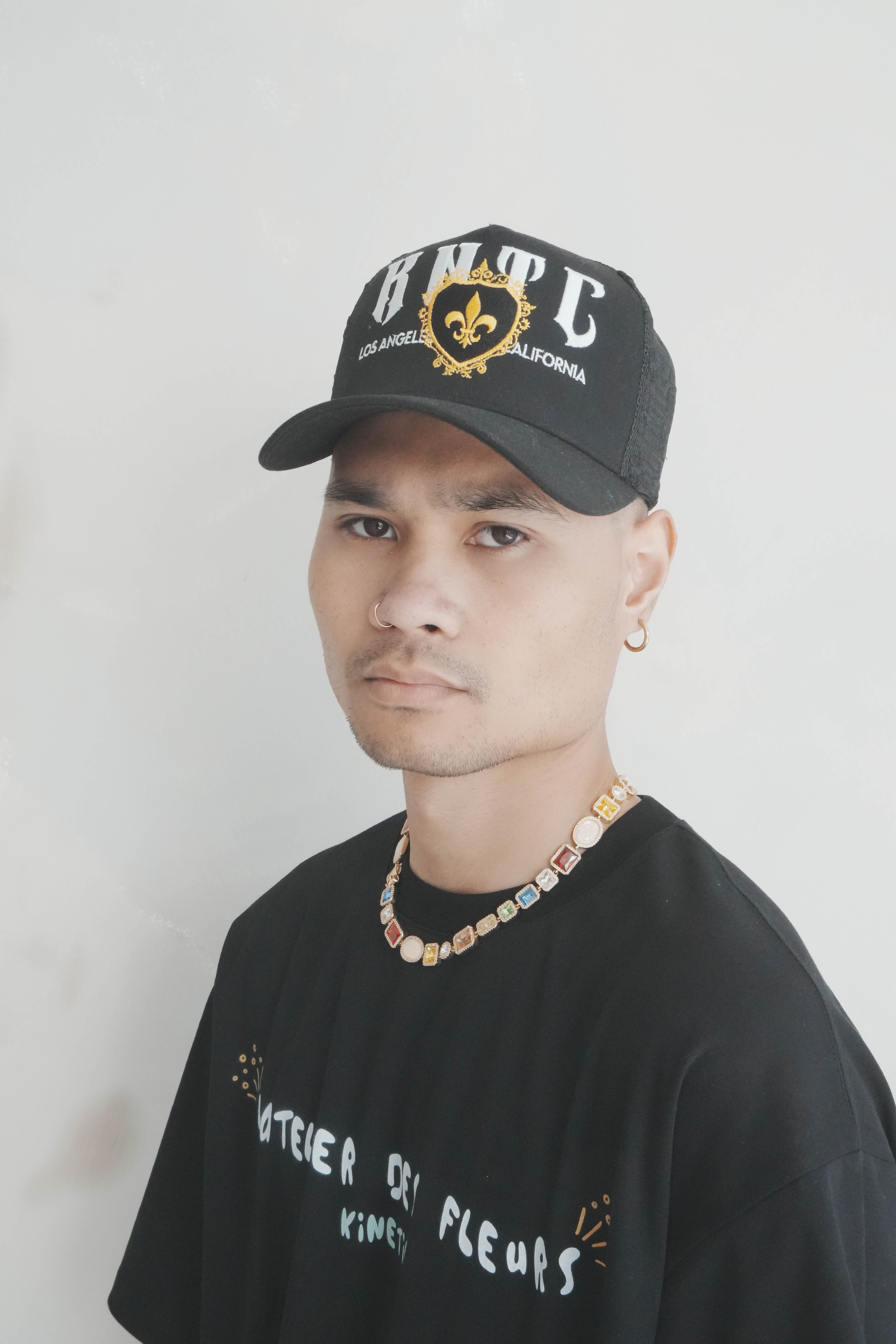 Fleur Noir Trucker Hat