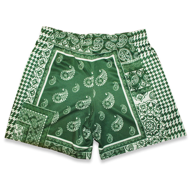 Forest Houndstooth Paisley Fundamental Short