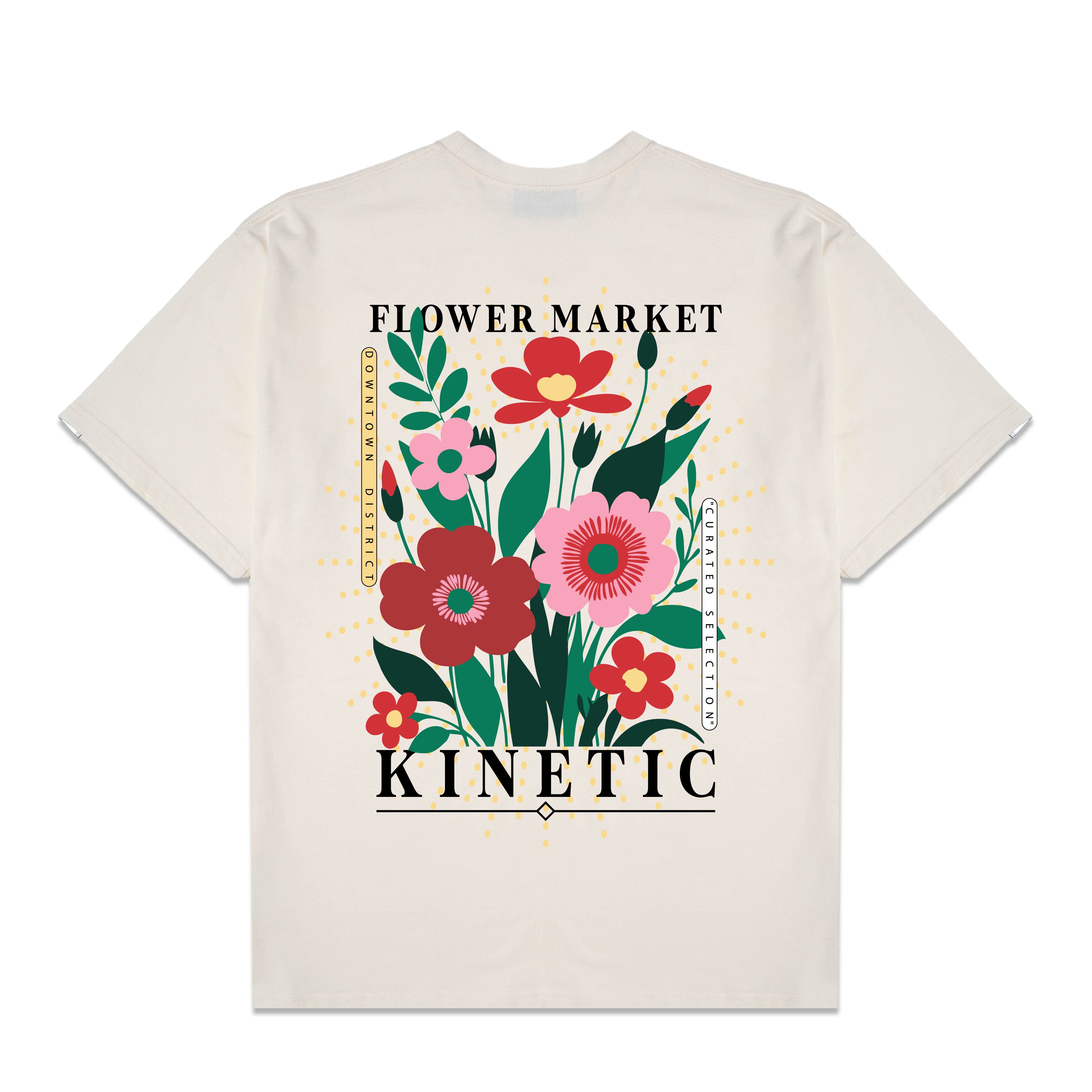 Flower Market Cream Oversized Shirt