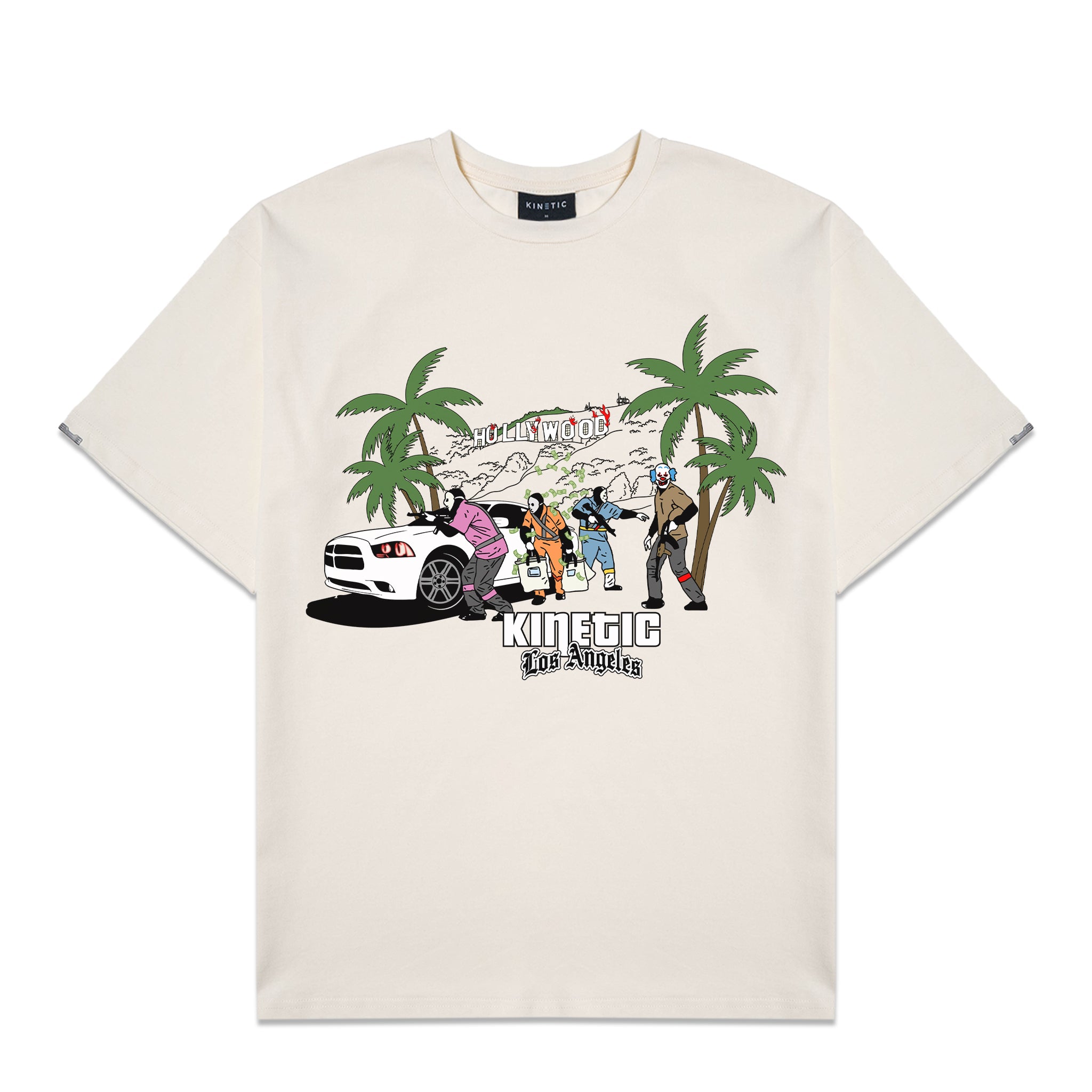 GTA Los Angeles Cream Oversized Shirt