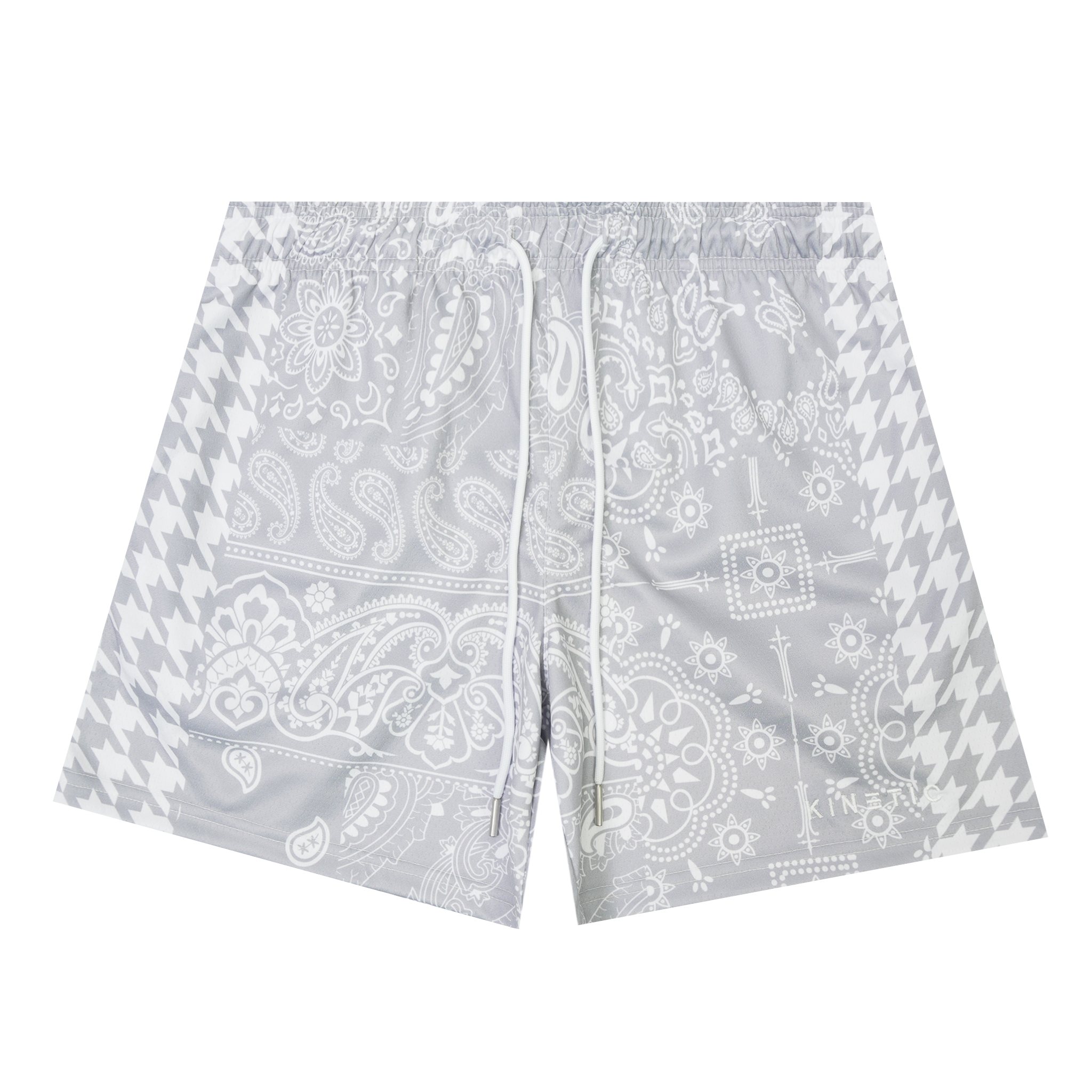 Houndstooth Paisley Keystone Silver Fundamental Short