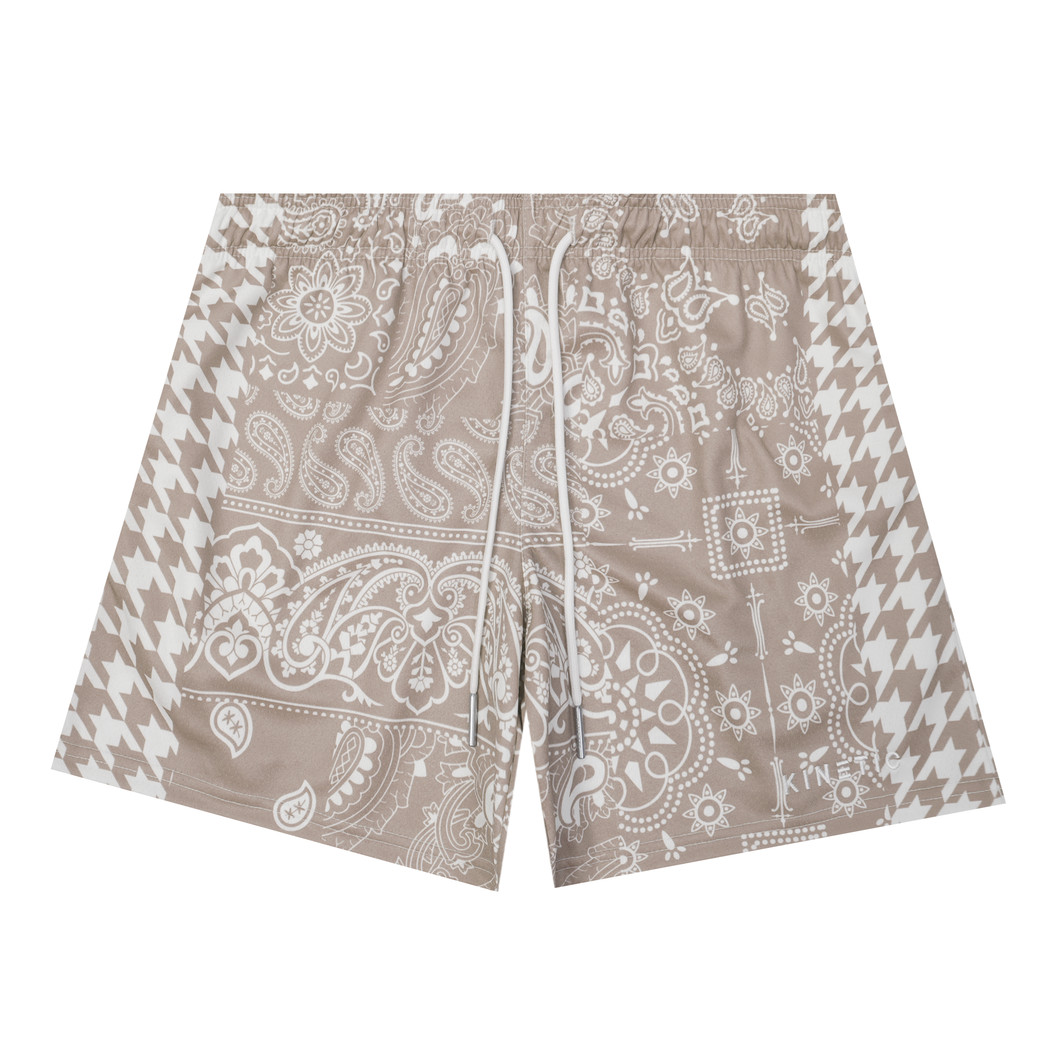 Houndstooth Paisley Khaki Fundamental Short