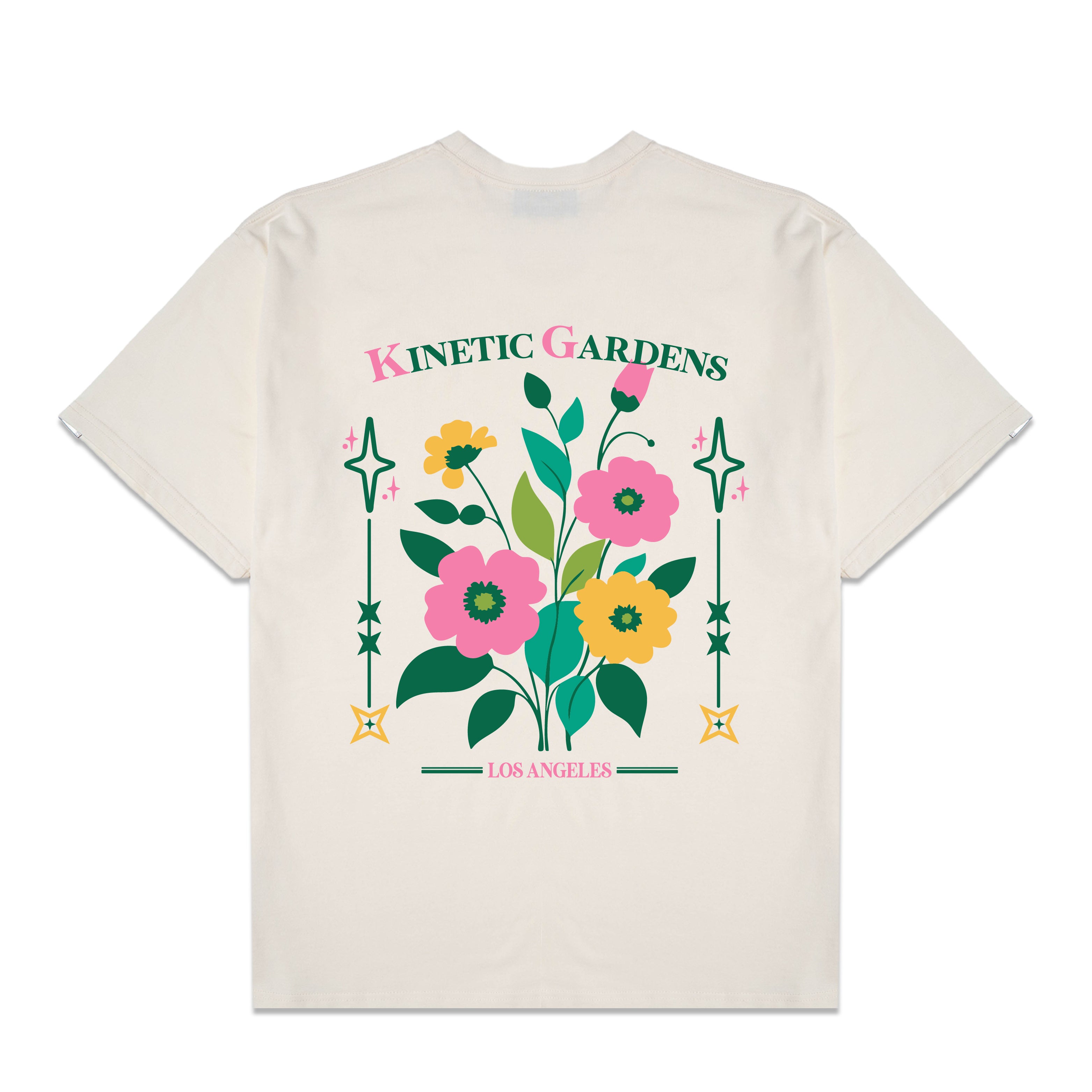 Kinetic Garden Cream Oversized Shirt