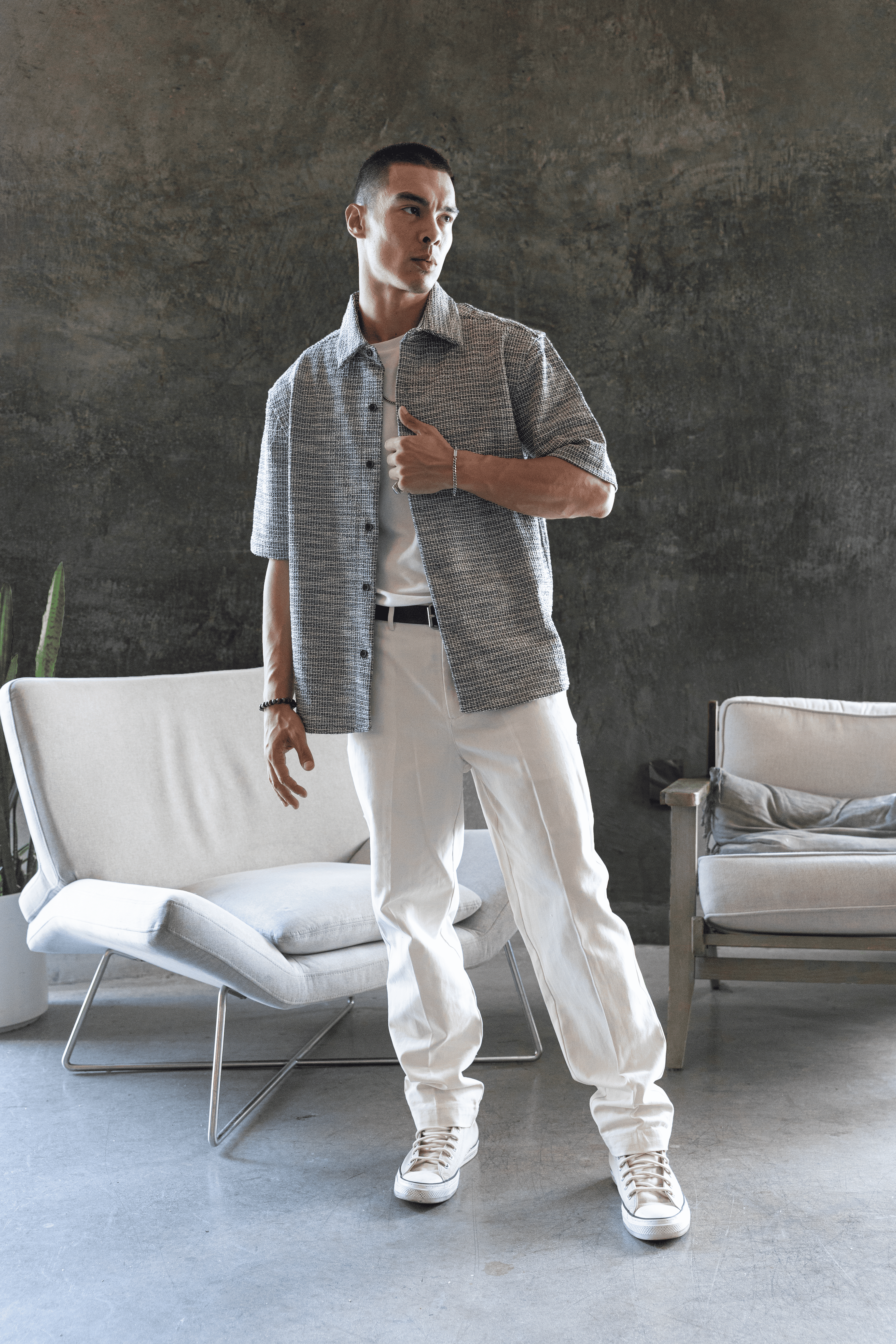 Boucle Monarque Button Up Shirt