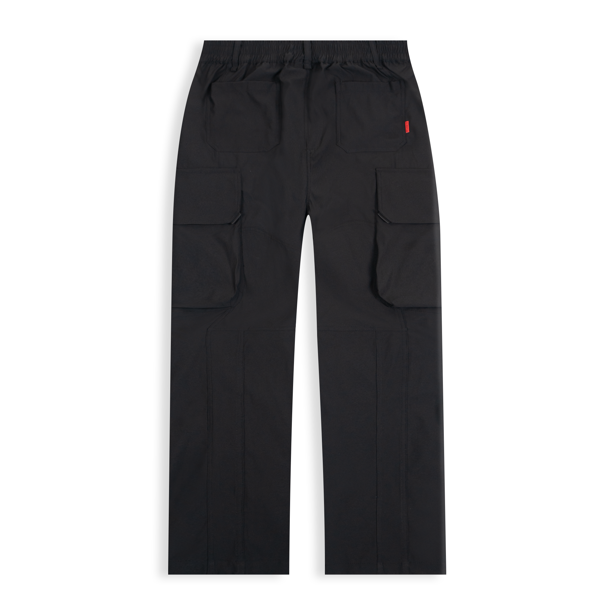 Black Nylon Cargo Pants