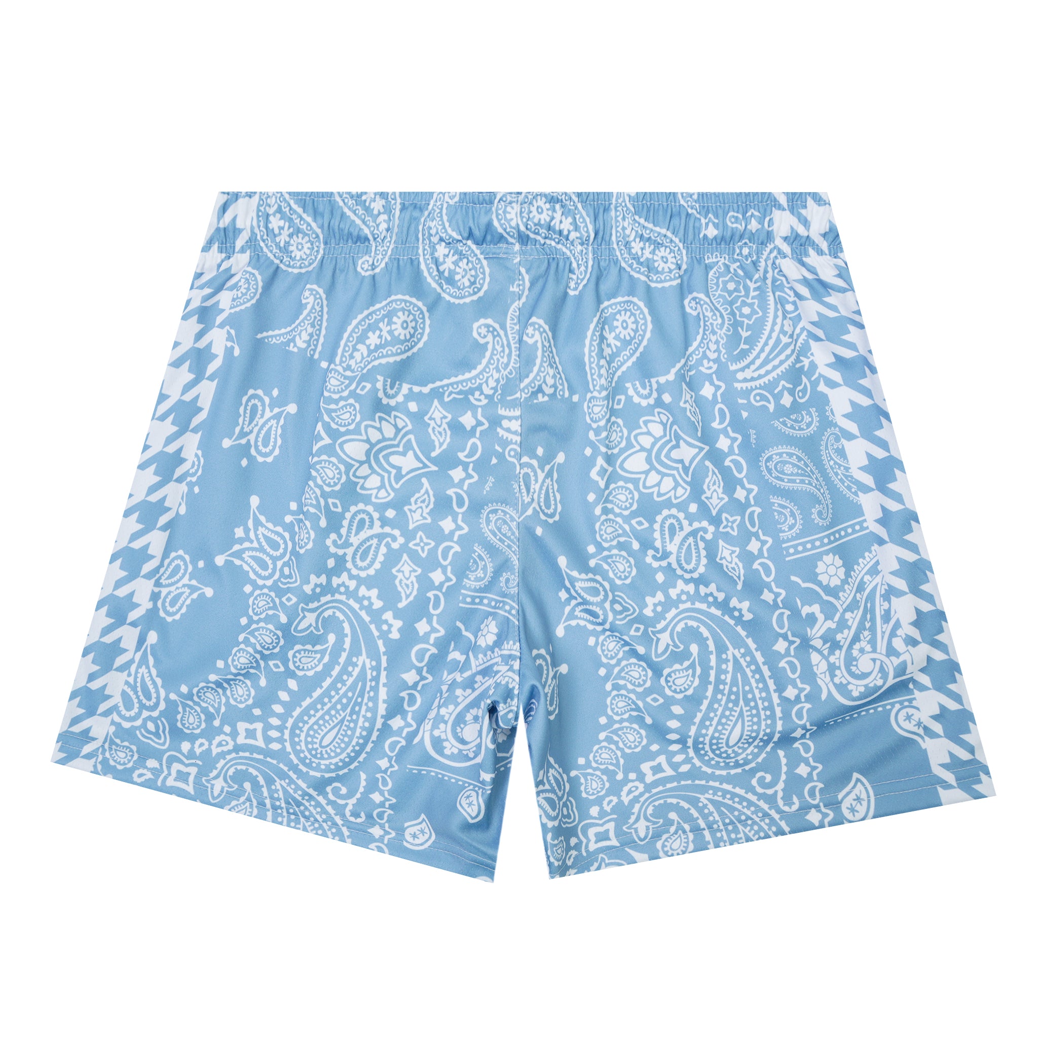 Houndstooth Paisley Soft Blue Fundamental Short
