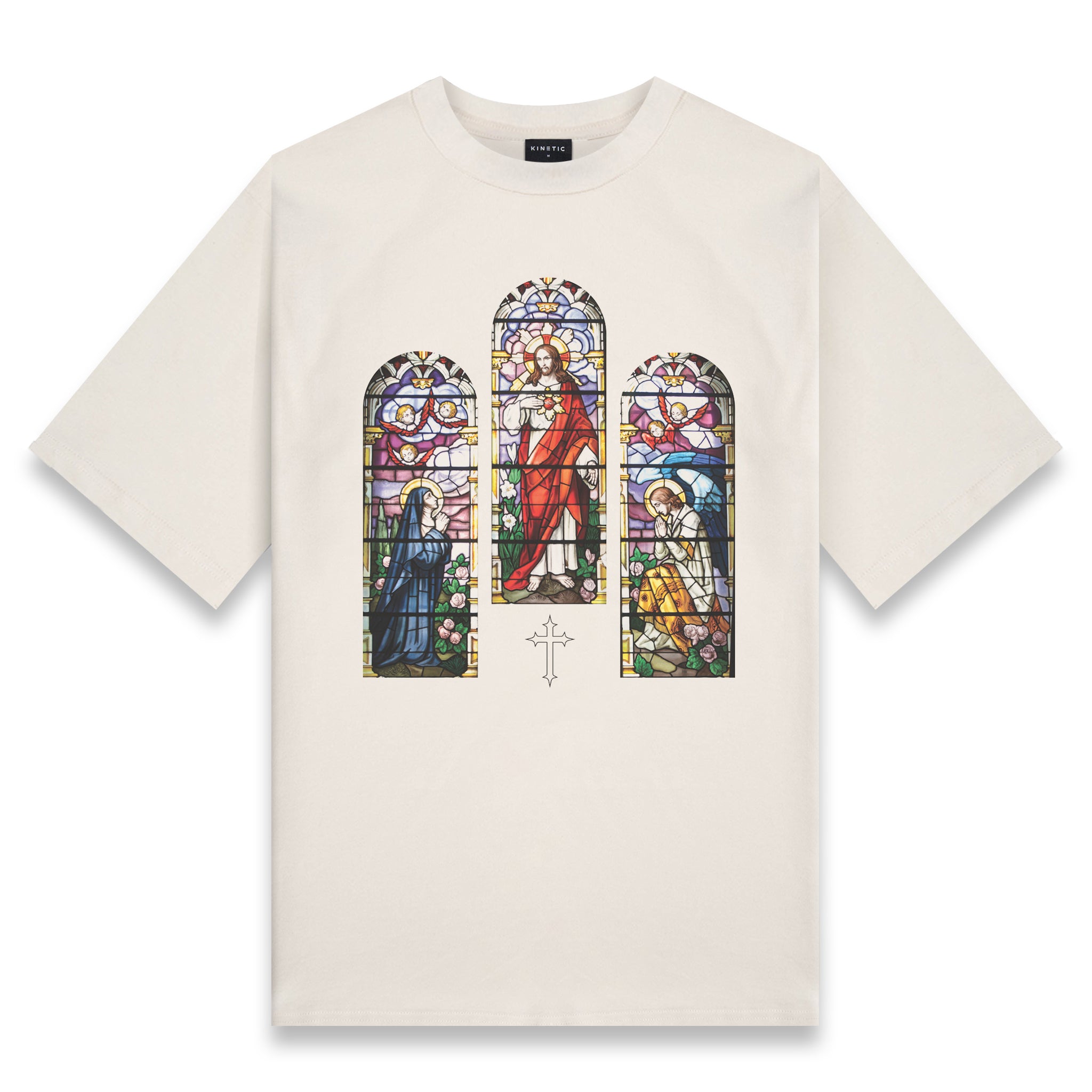 未使用 Ally&Dia STAIND GLASS ALLOVER SHIRT Stained Glass Oversized Shirt
