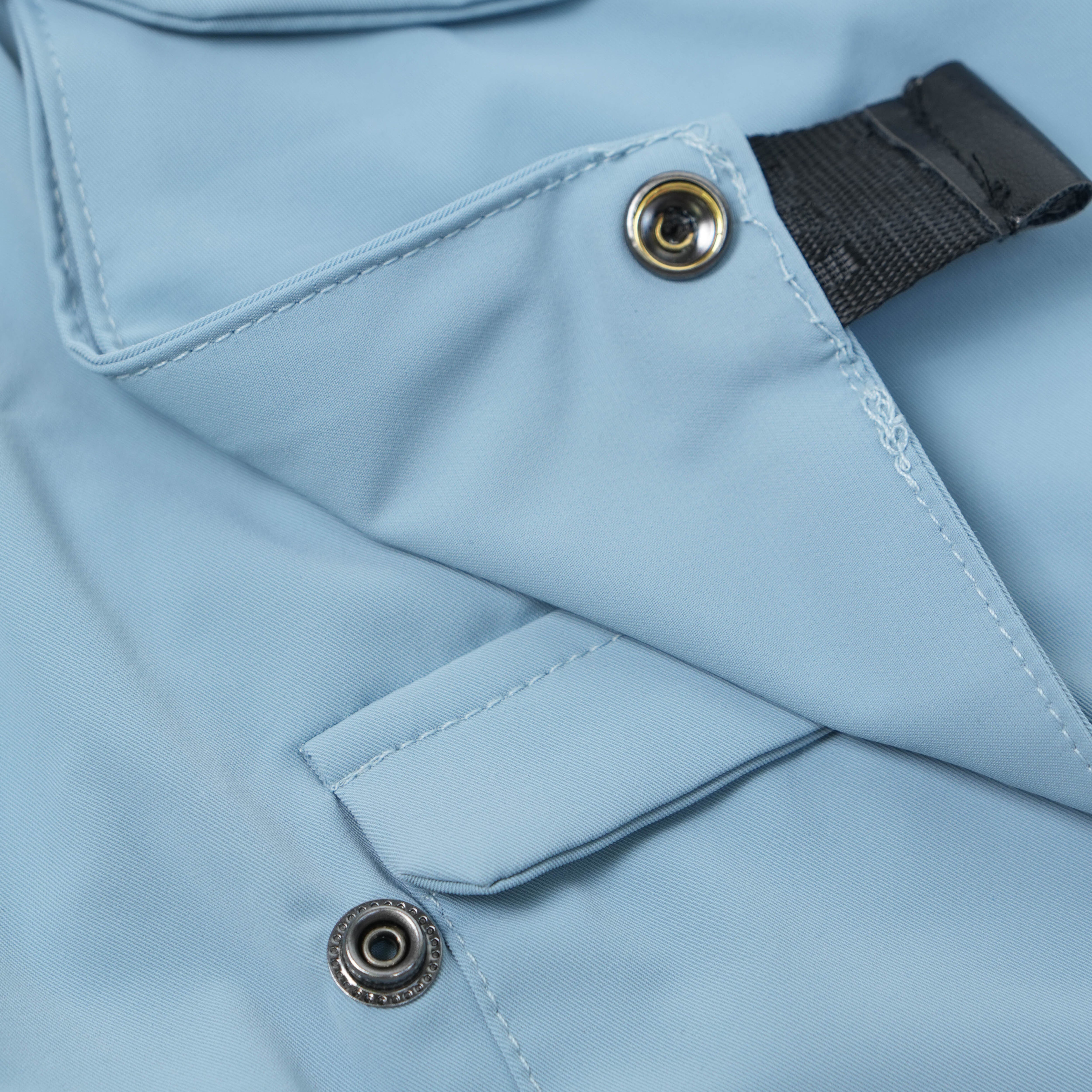Sky Blue Nylon Cargo Shorts