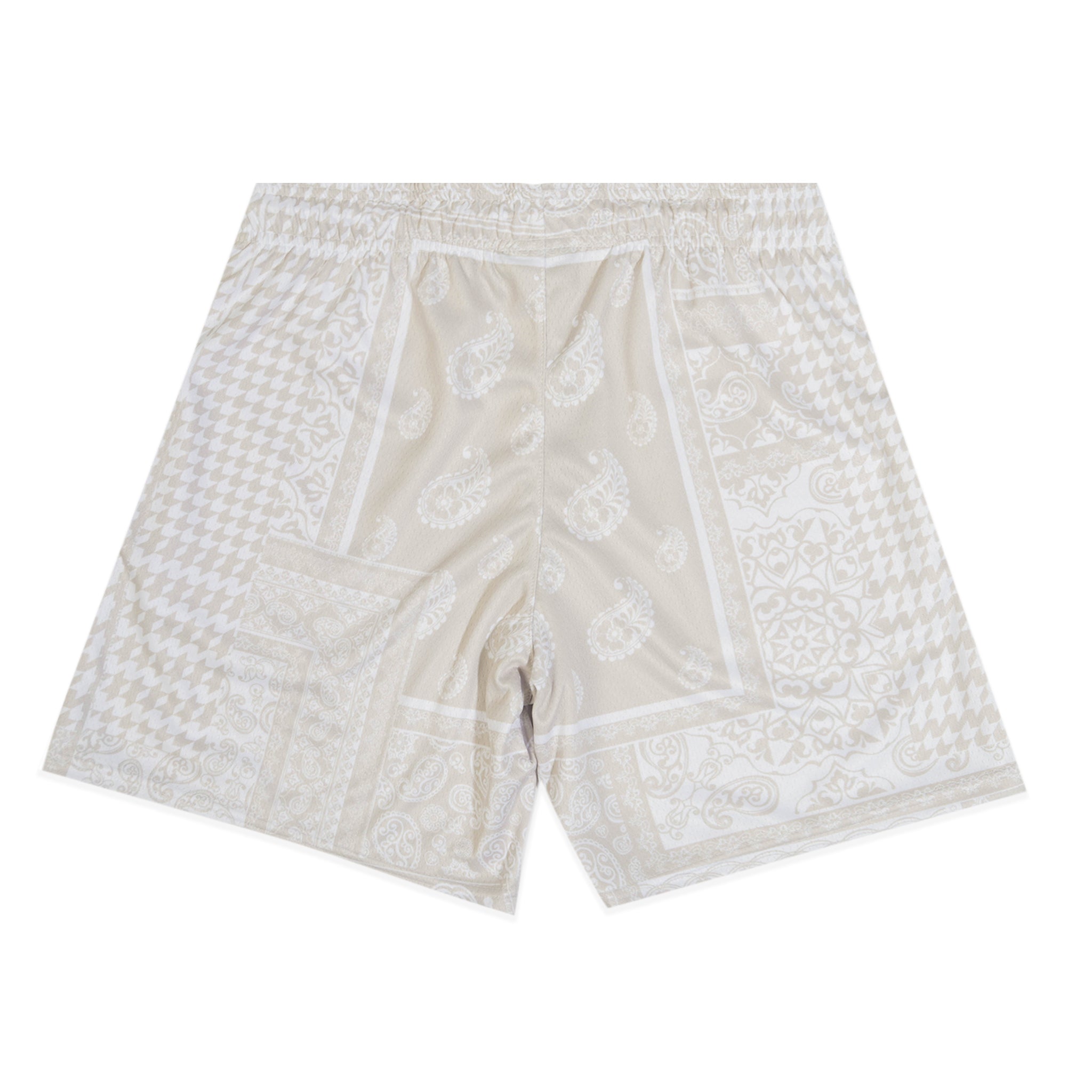 Tan Houndstooth Paisley Fundamental Short