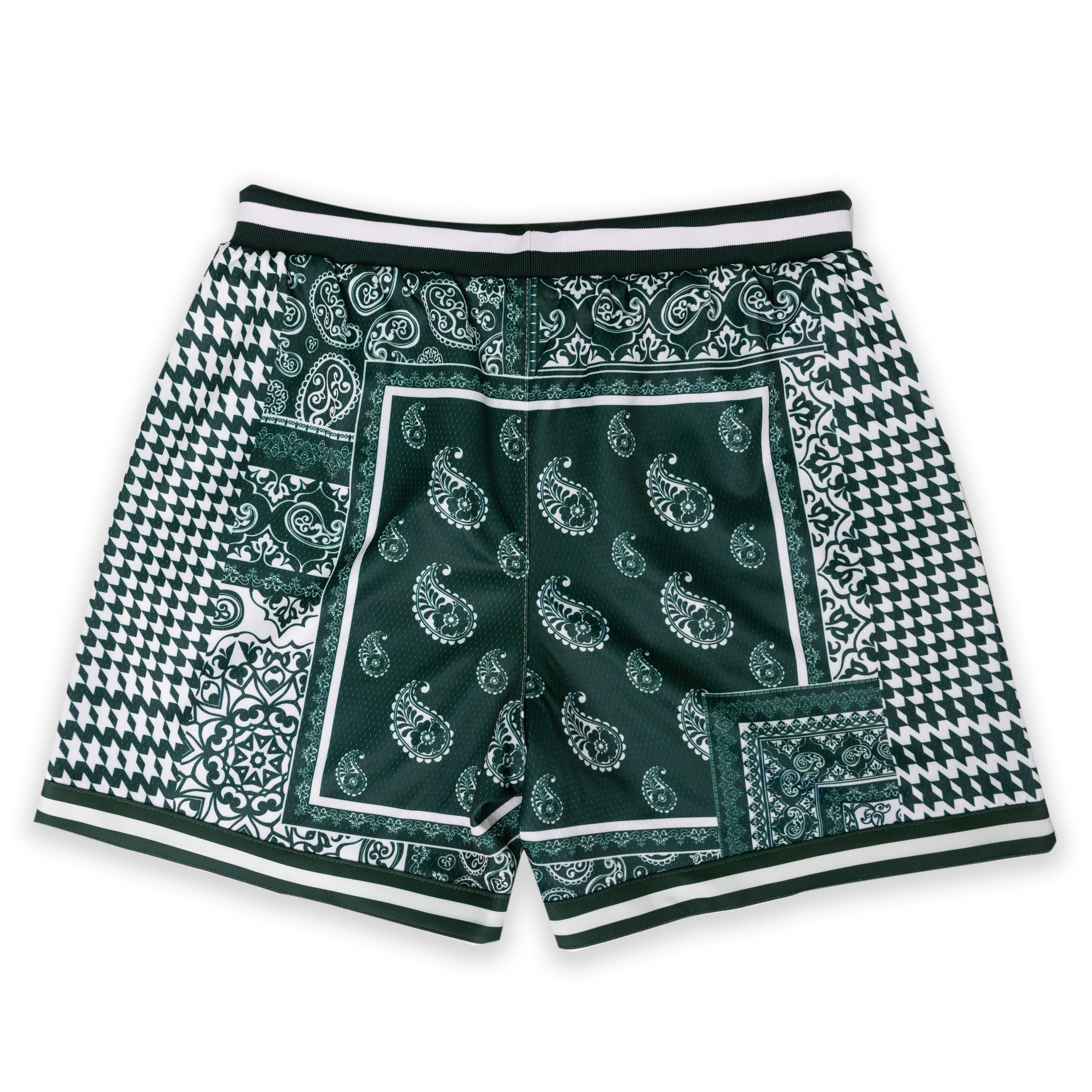 Dark Forest Houndstooth Paisley Active Short