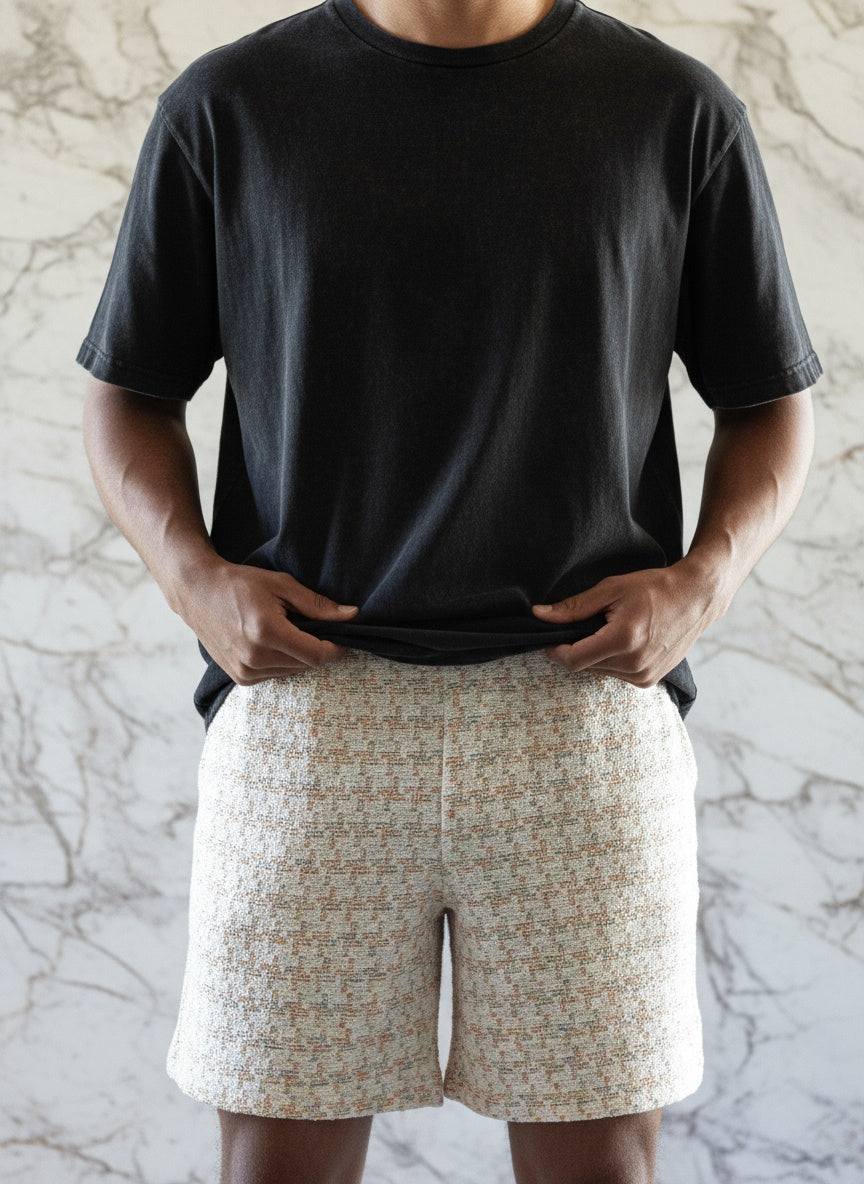 Boucle Pastel Mosaic Short