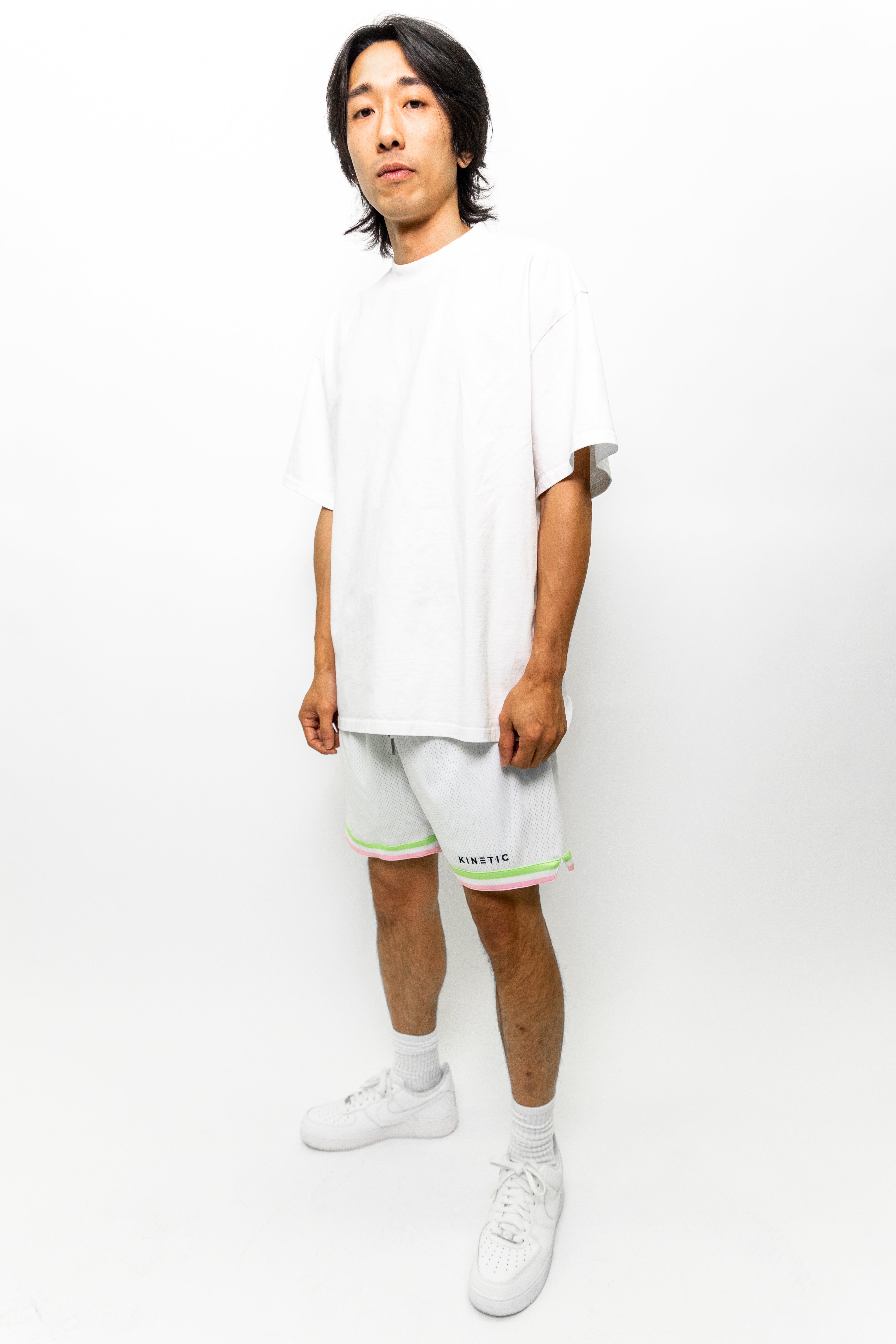 Pastel White Active Short