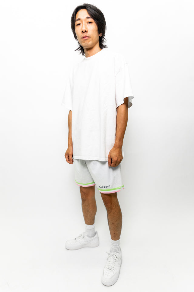 Pastel White Active Short