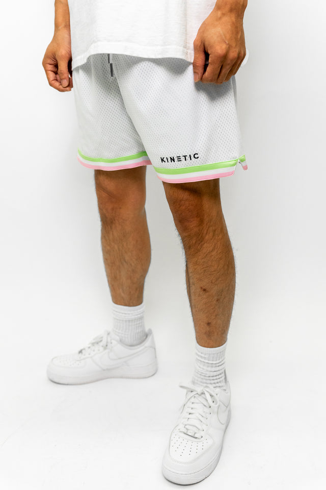 Pastel White Active Short
