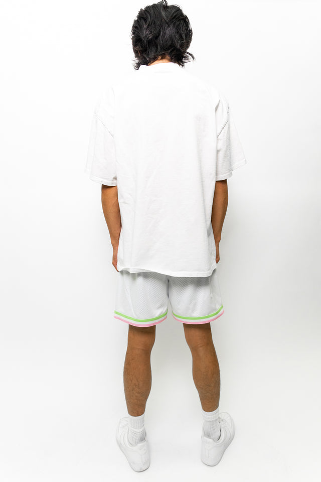 Pastel White Active Short