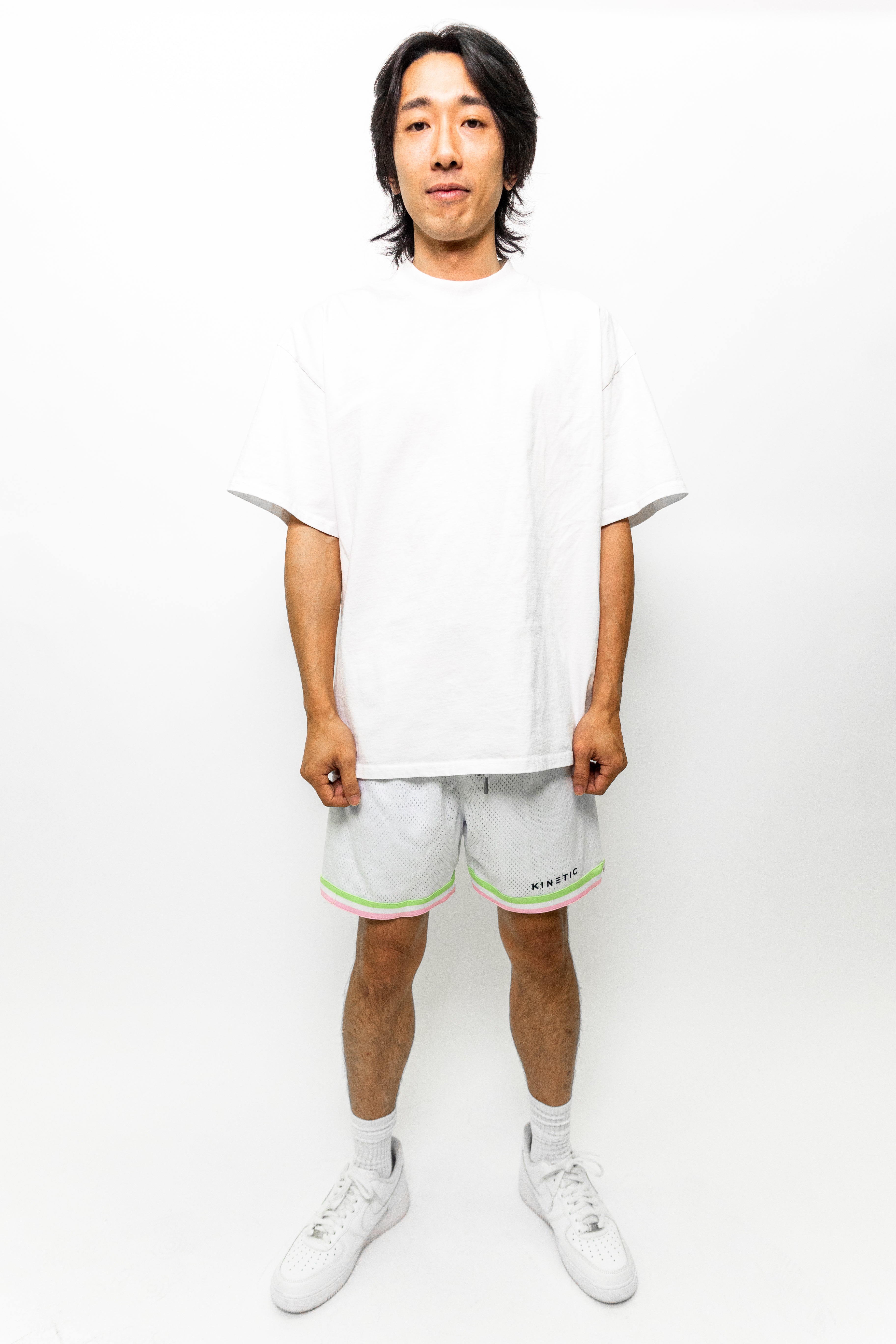 Pastel White Active Short