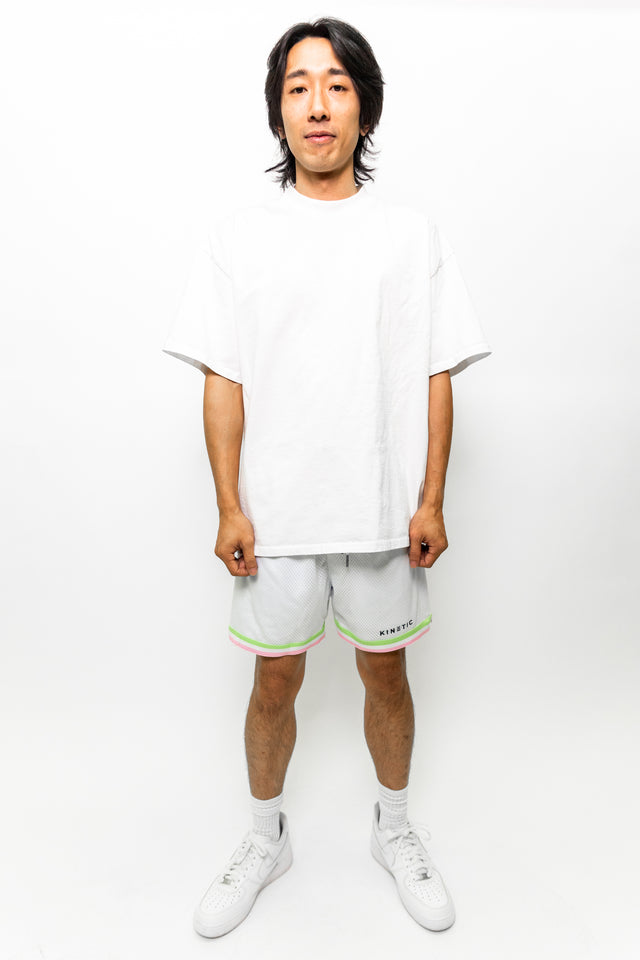 Pastel White Active Short
