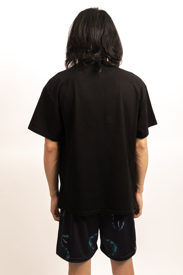 Black Rose Cross Oversized Shirt