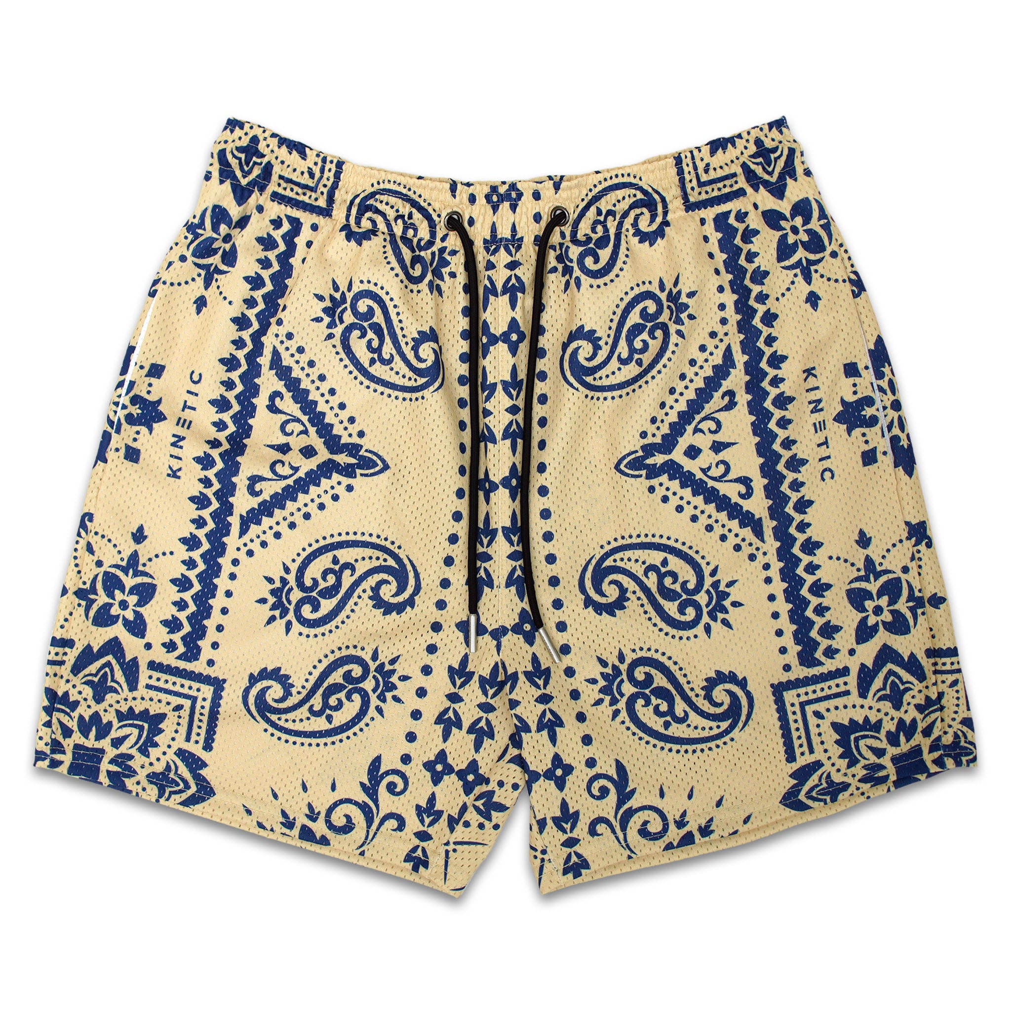 Blue Tan Paisley Fundamental Short