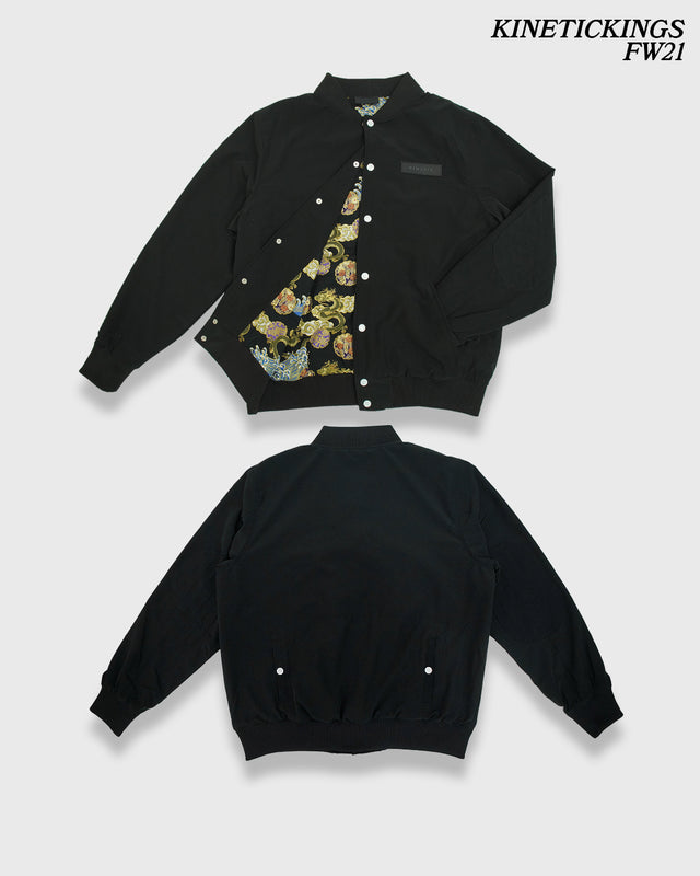 The Foundation Bomber - Black Jacquard