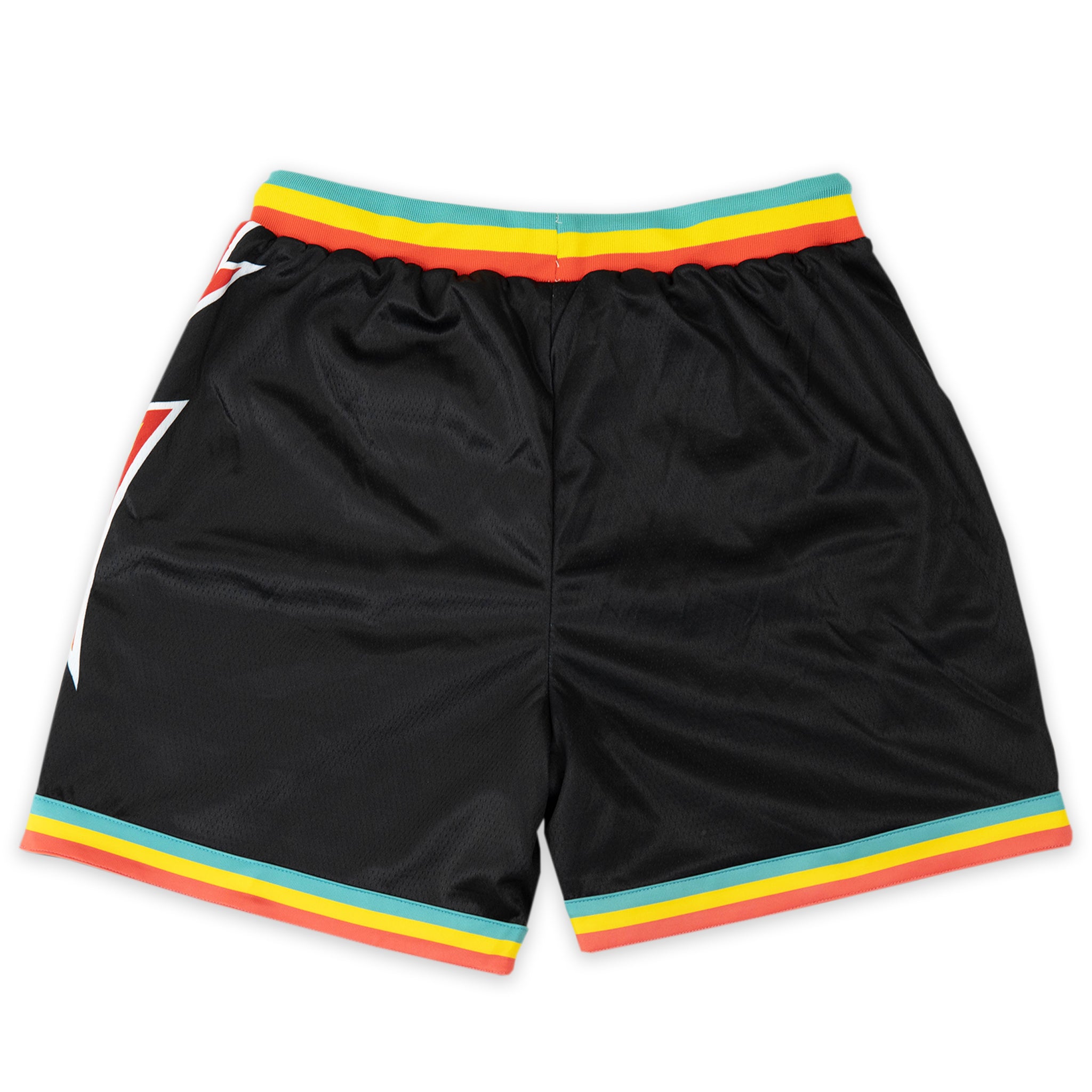 Black Lightning Bolt Active Short