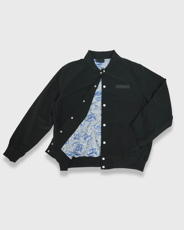 The Foundation Bomber - Grey Jacquard