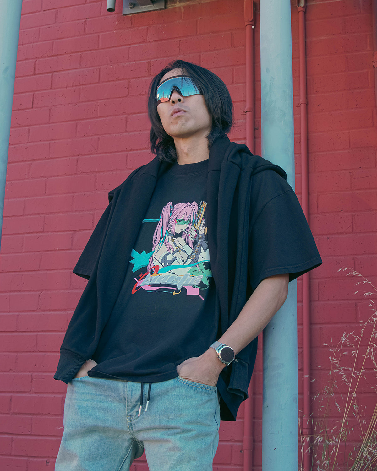 Night in Tokyo Oversized Shirt