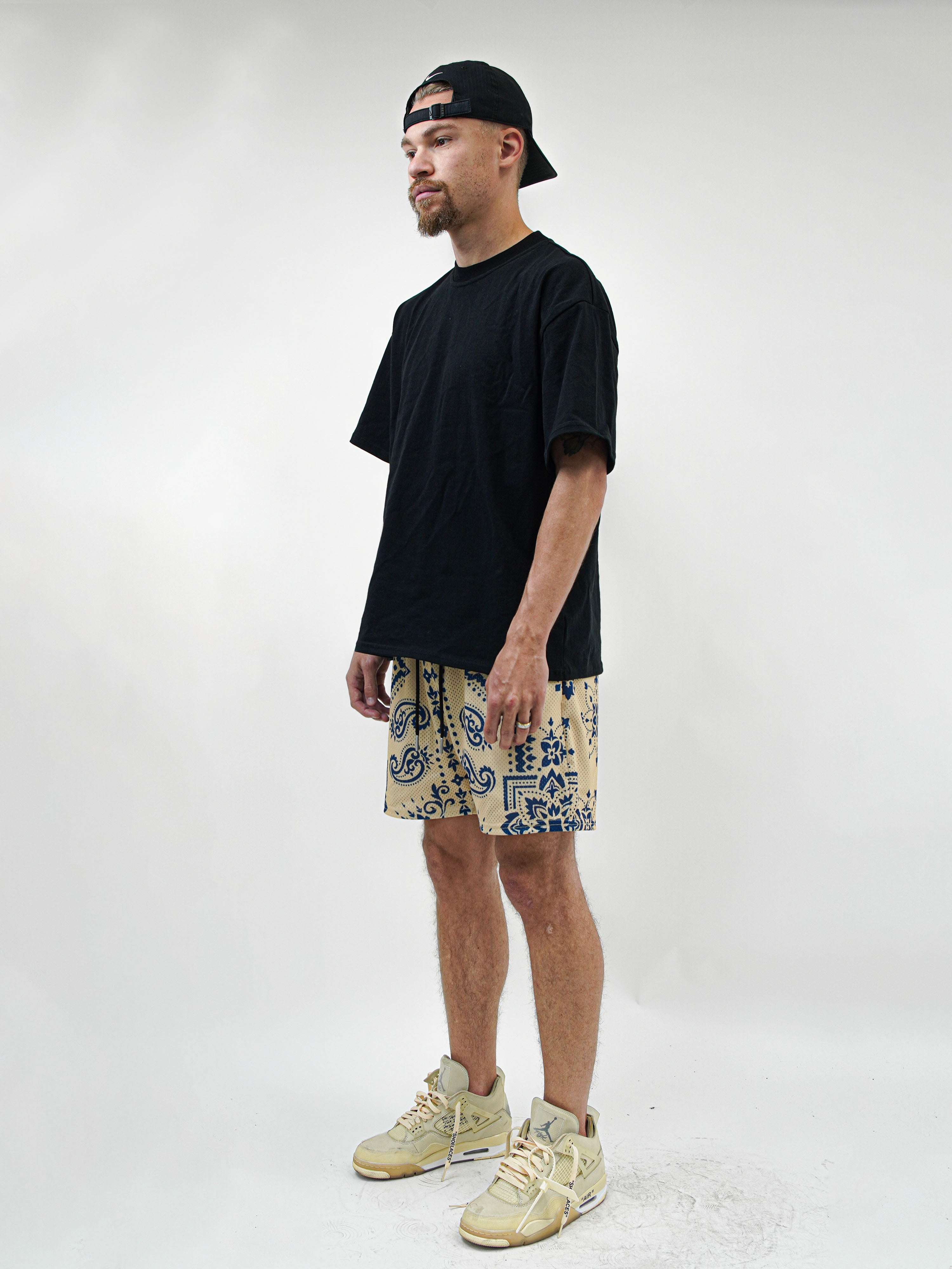 Blue Tan Paisley Fundamental Short