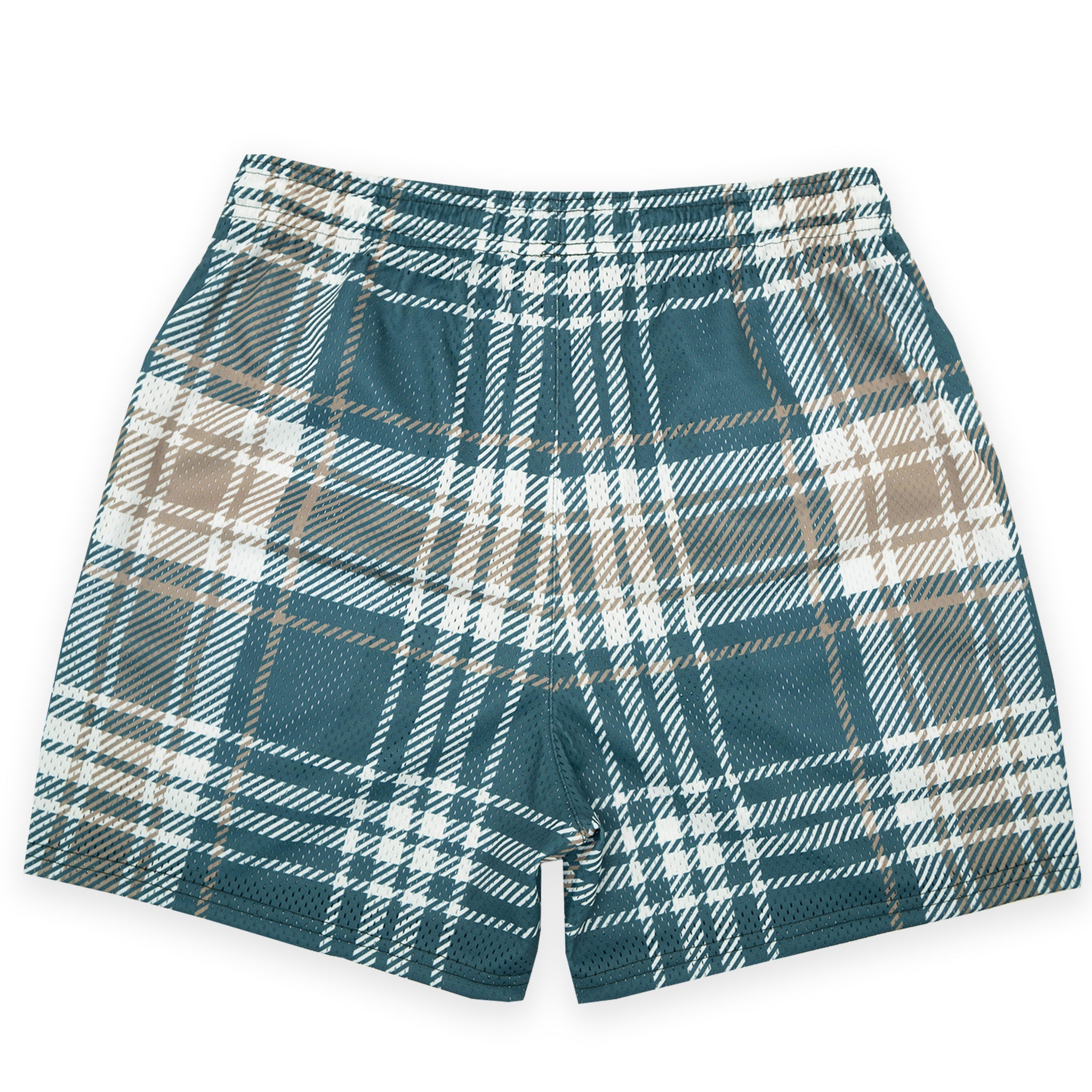 Teal Plaid Fundamental Short