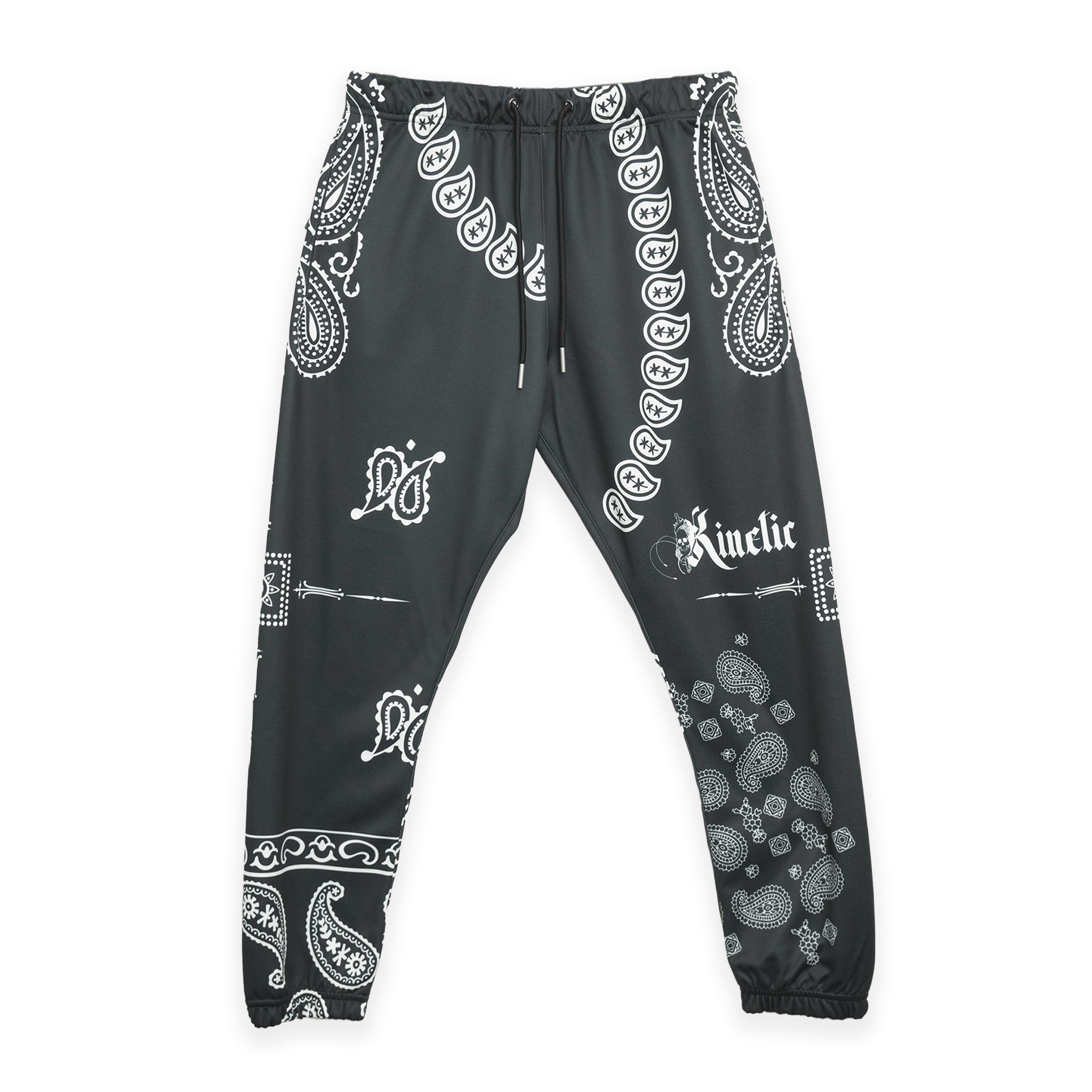 Charcoal Paisley Sweatpant