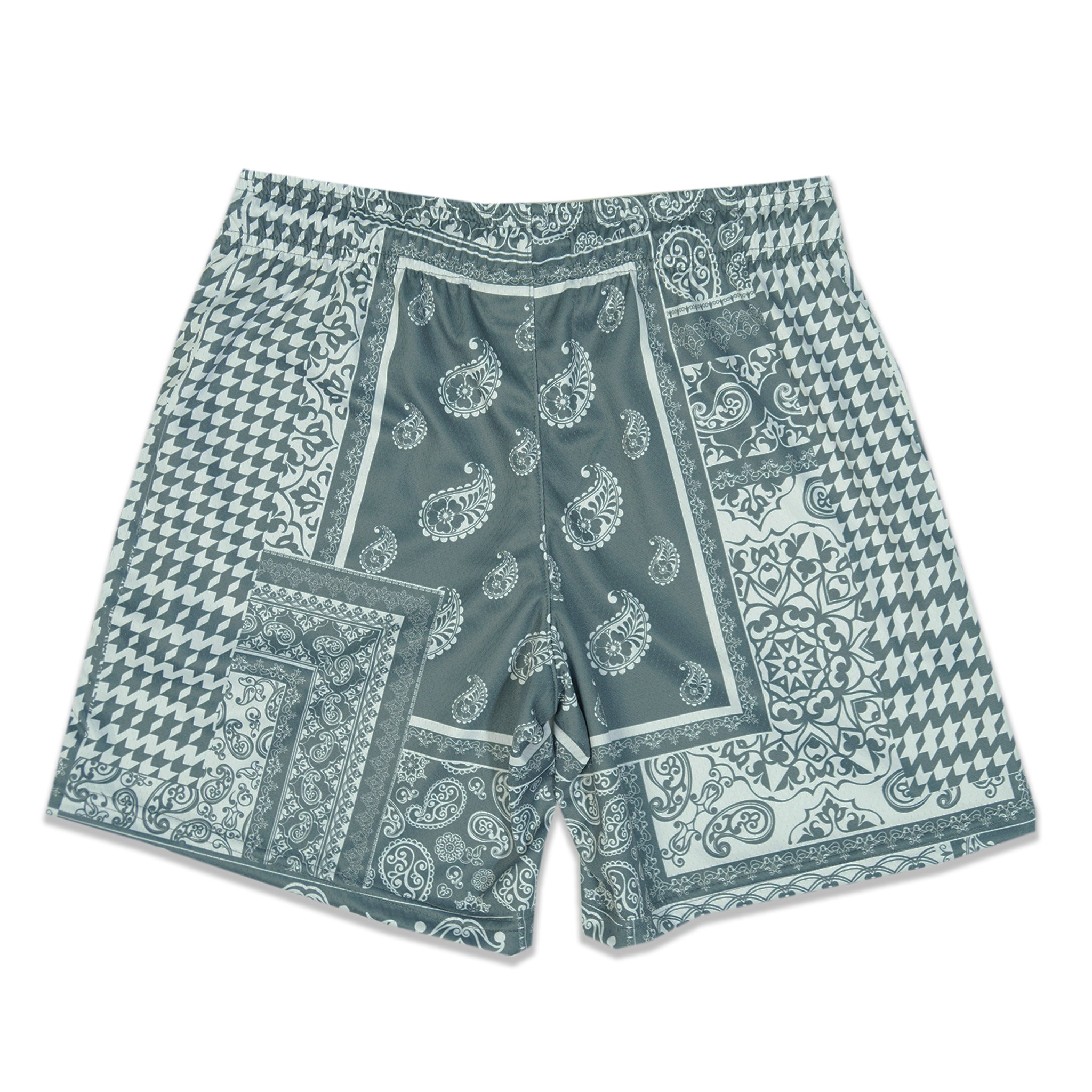 Sage Houndstooth Paisley Fundamental Short