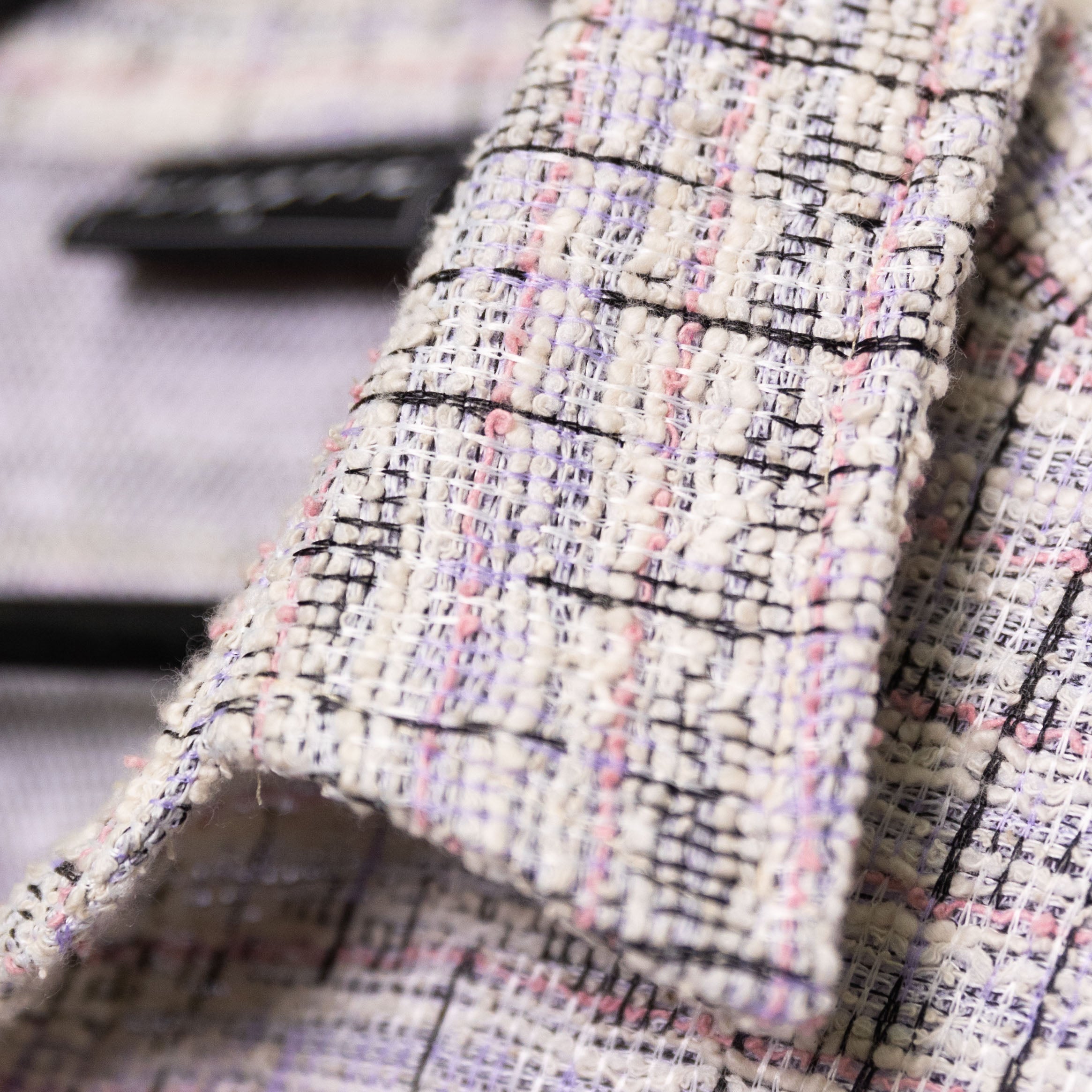 Boucle Short Sleeve Button-Down Shirt