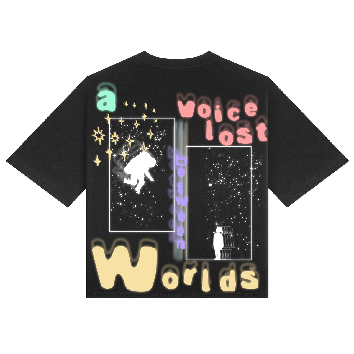 A VOICE LOST BETWEEN WORLDS JUMBO SHIRT