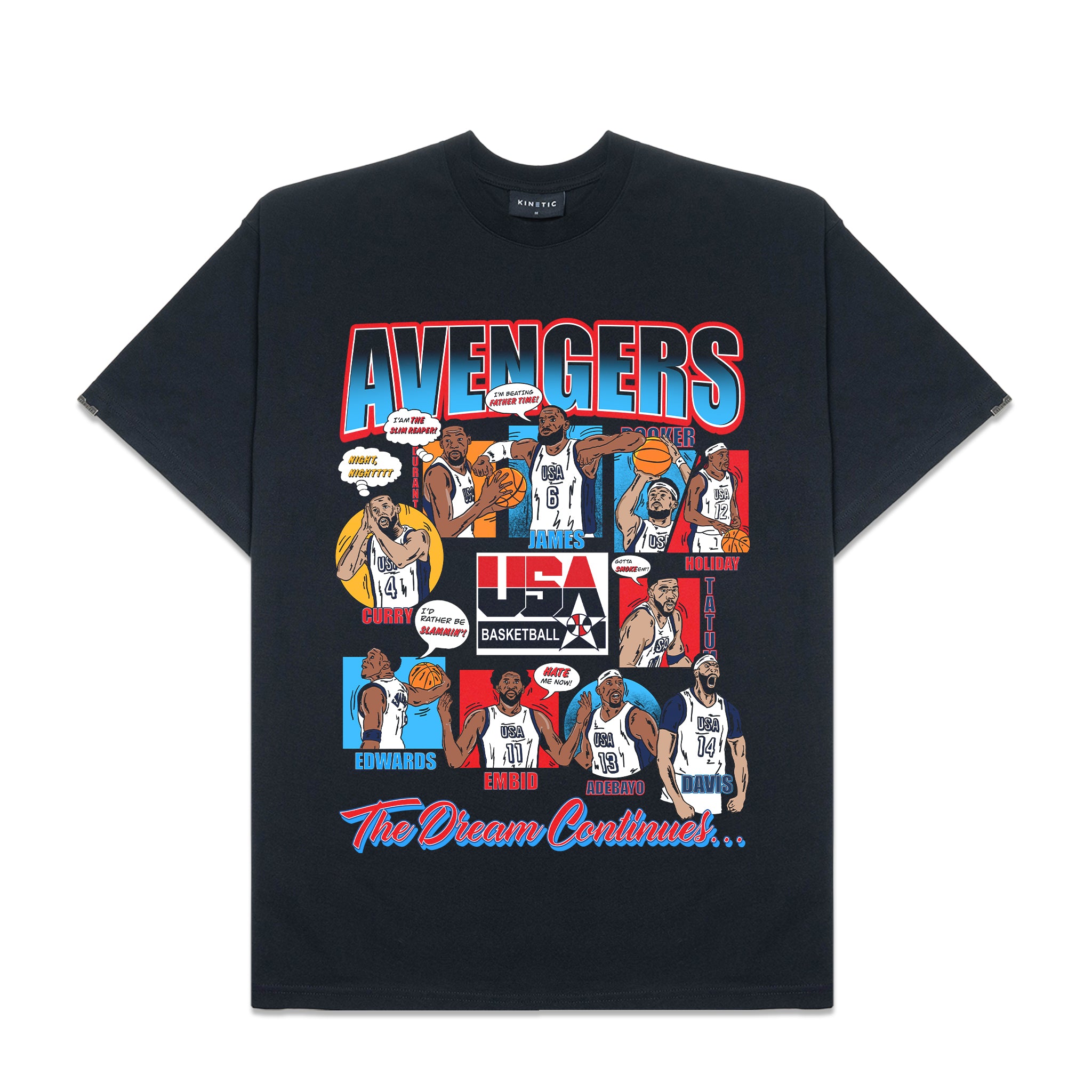 The Avengers Black Oversized Shirt