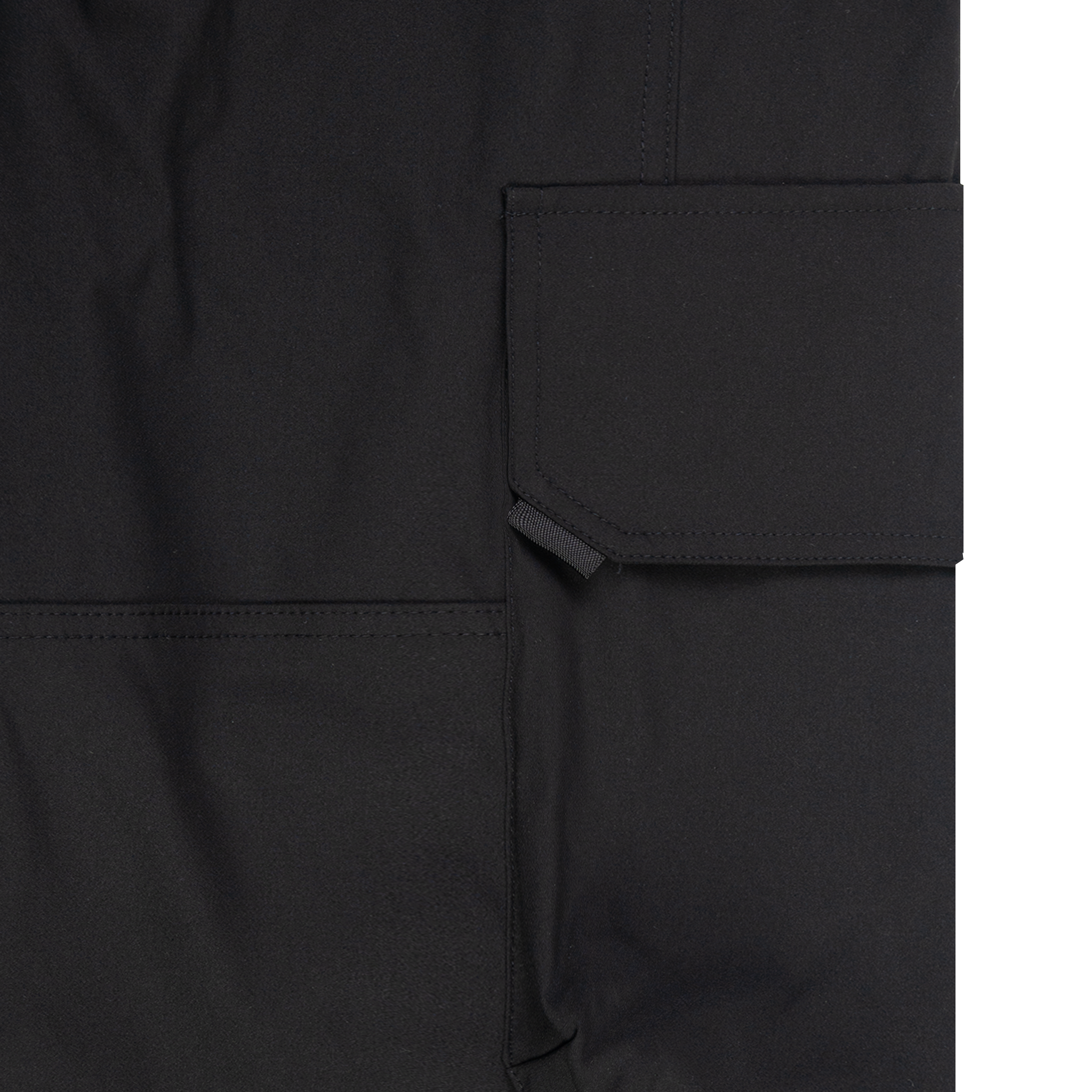 Black Nylon Cargo Pants