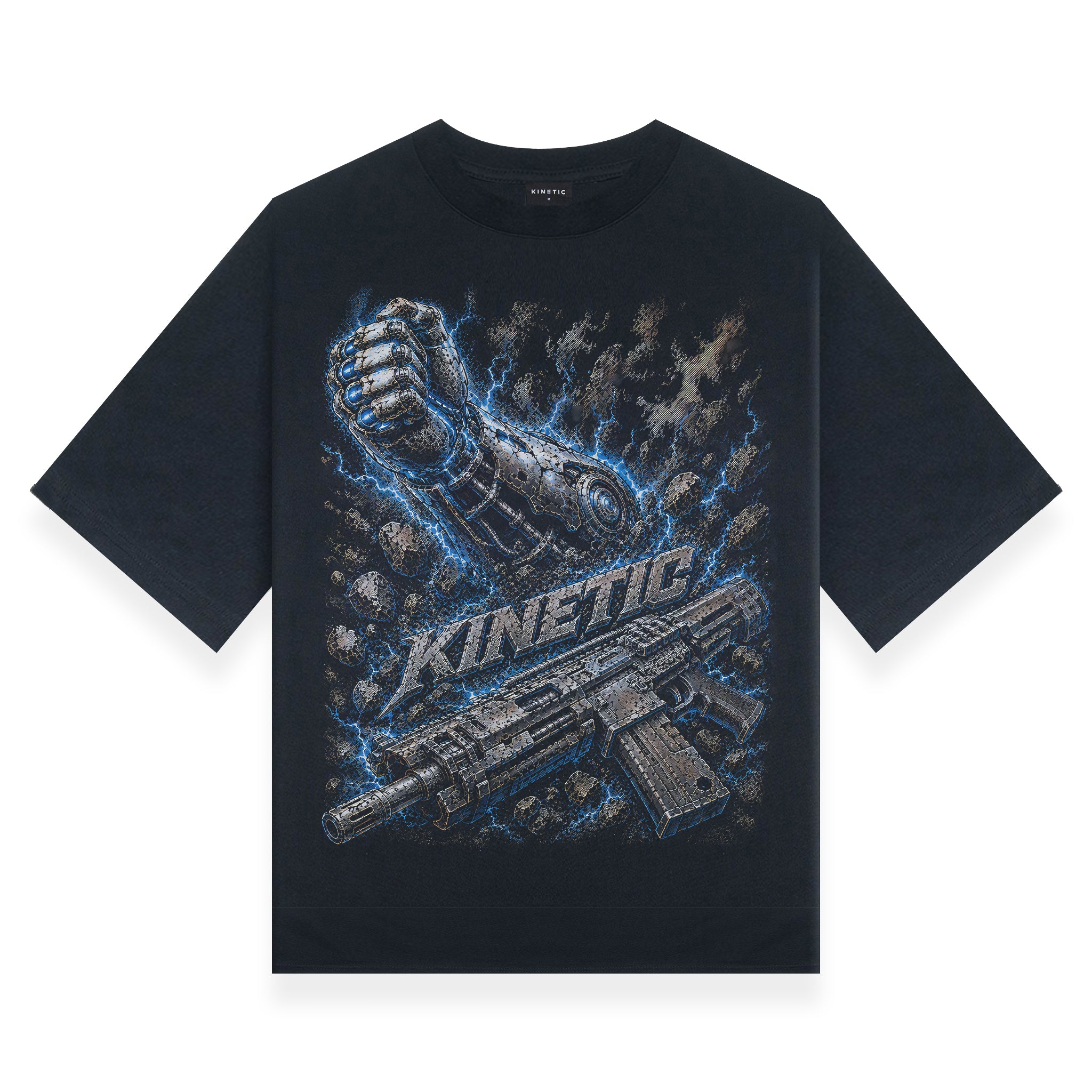Cyborg Black Oversized Shirt