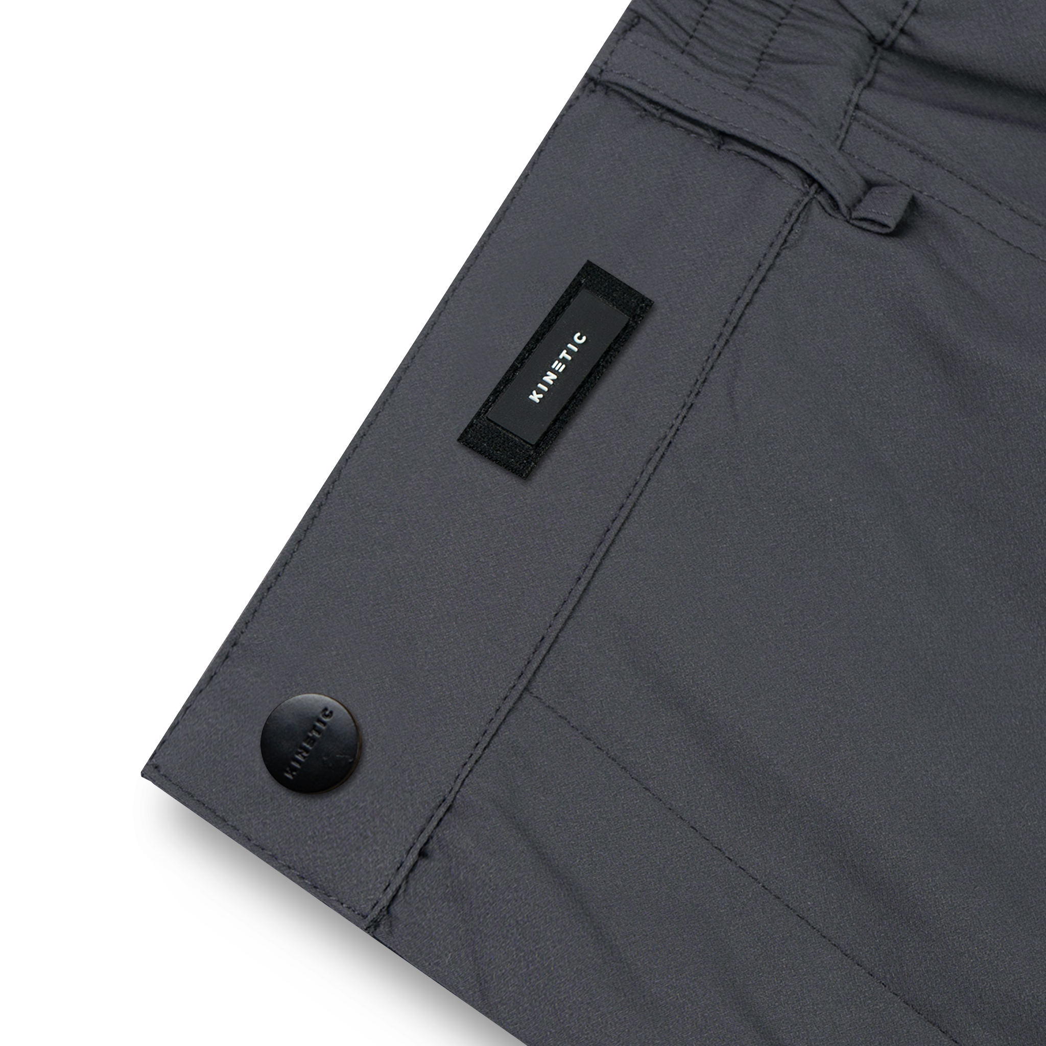 Grey Nylon Cargo Pants