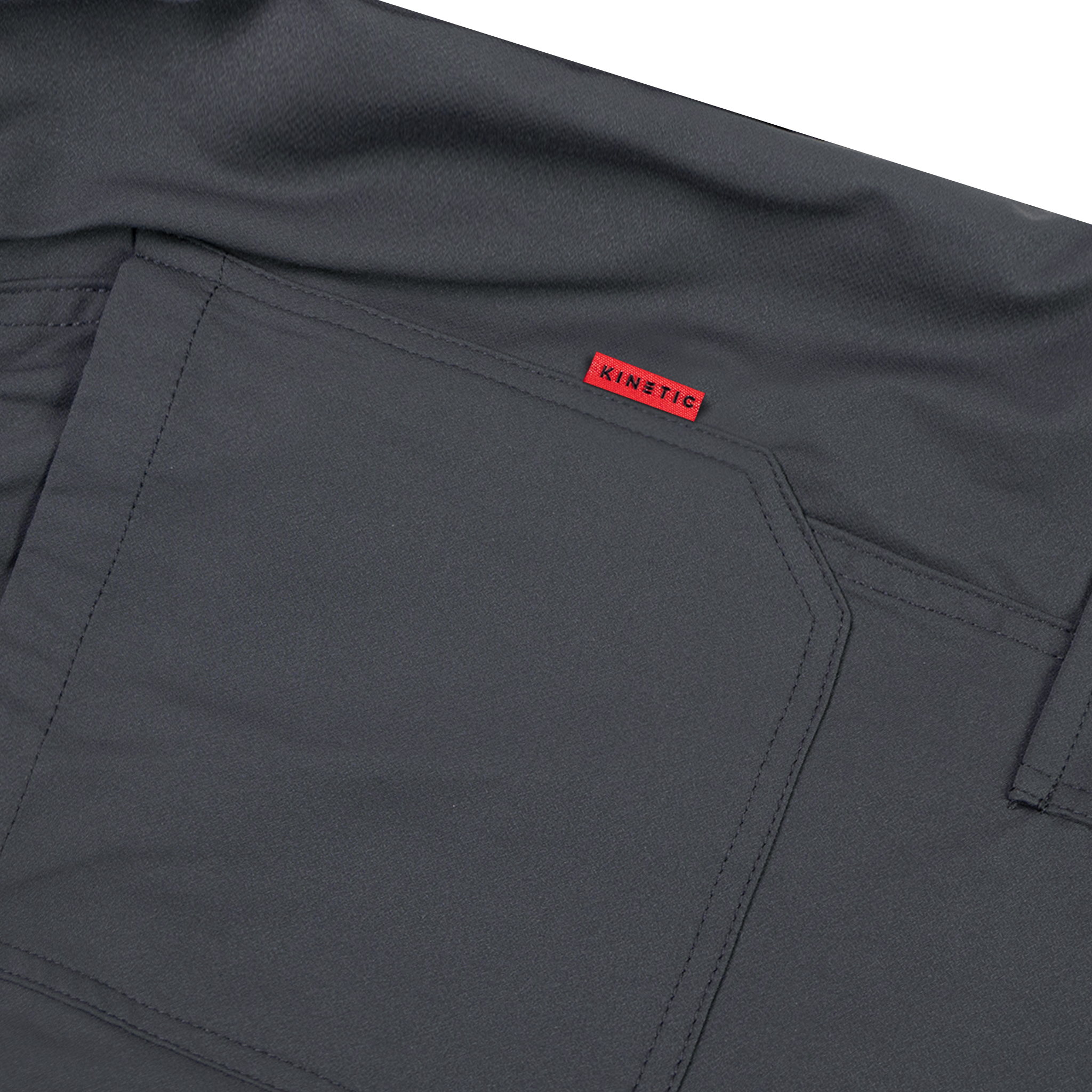 Grey Nylon Cargo Pants