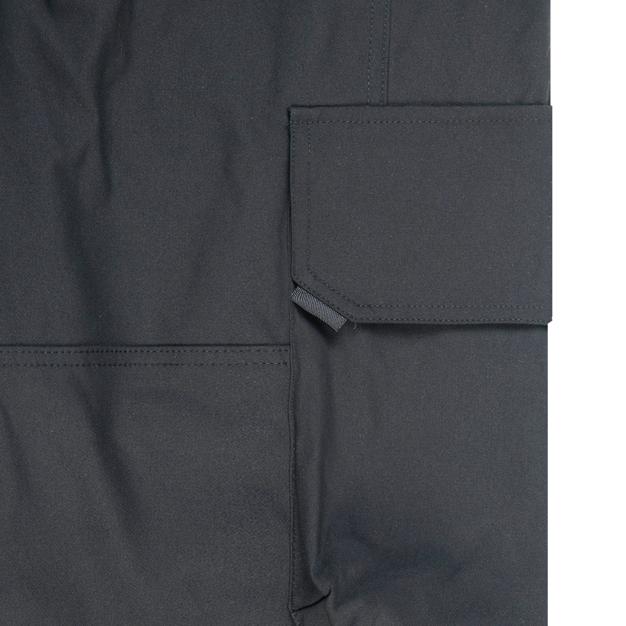 Grey Nylon Cargo Pants