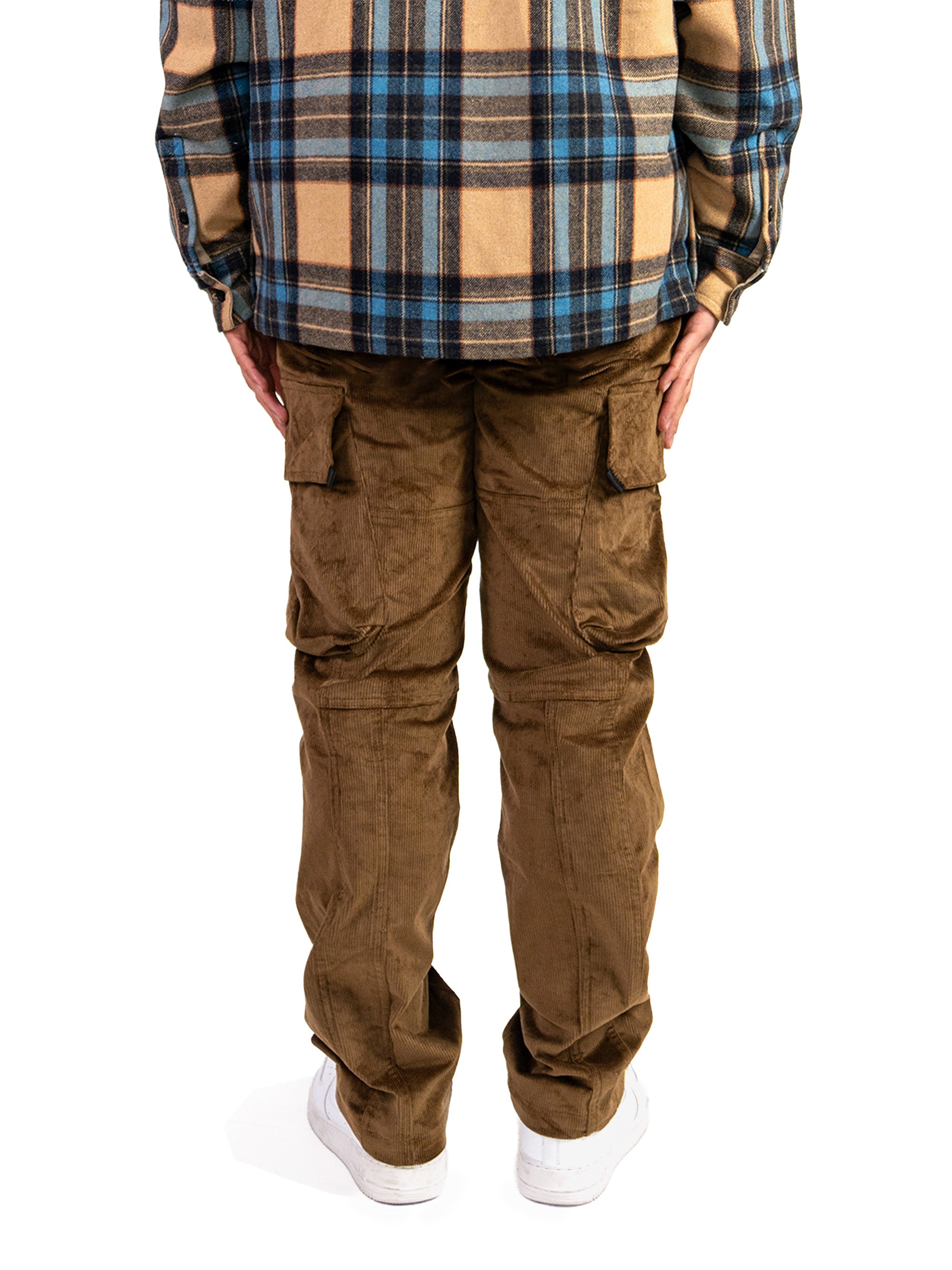 Mocha Corduroy Cargo Pants