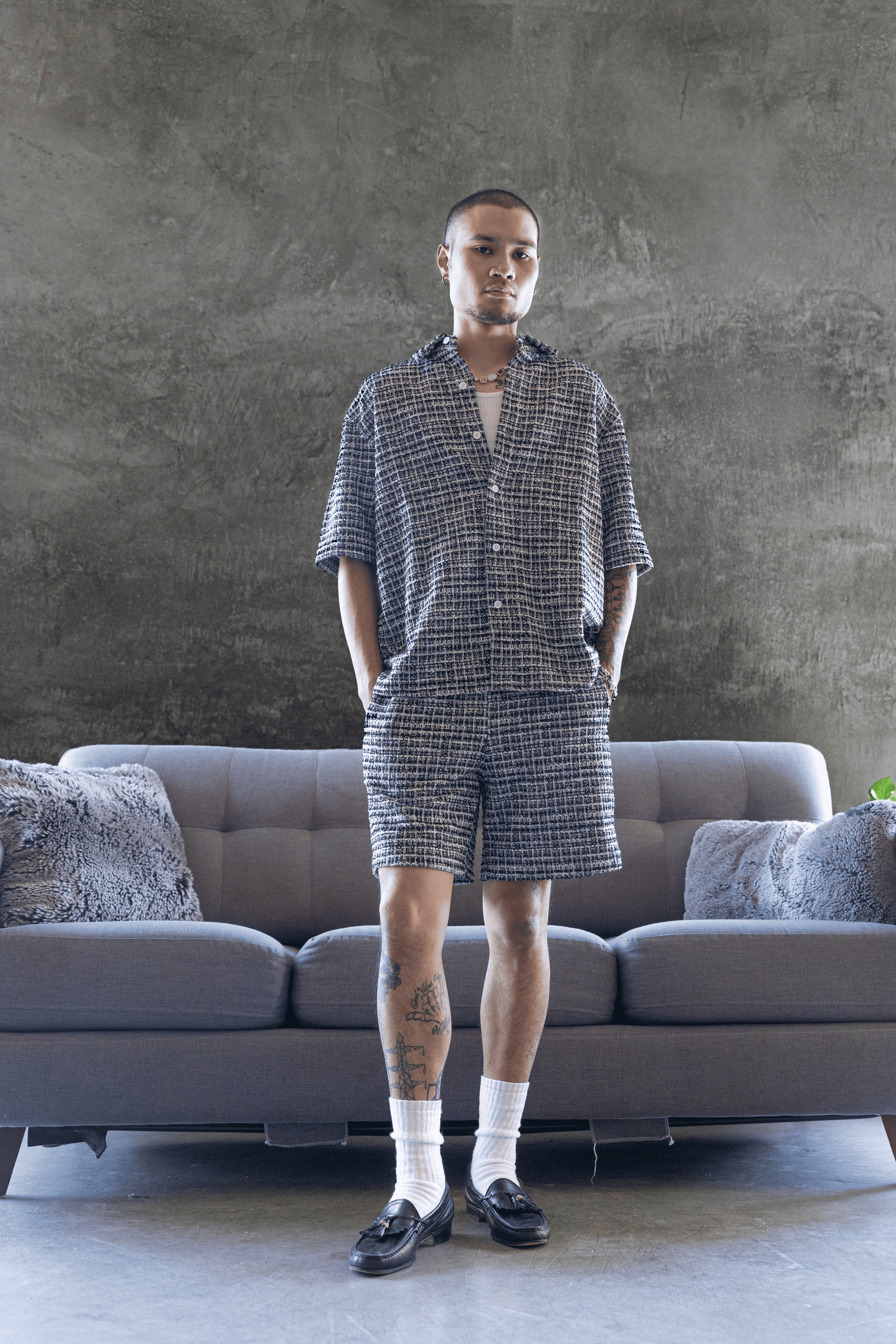 Boucle Nightfall Button Up Shirt