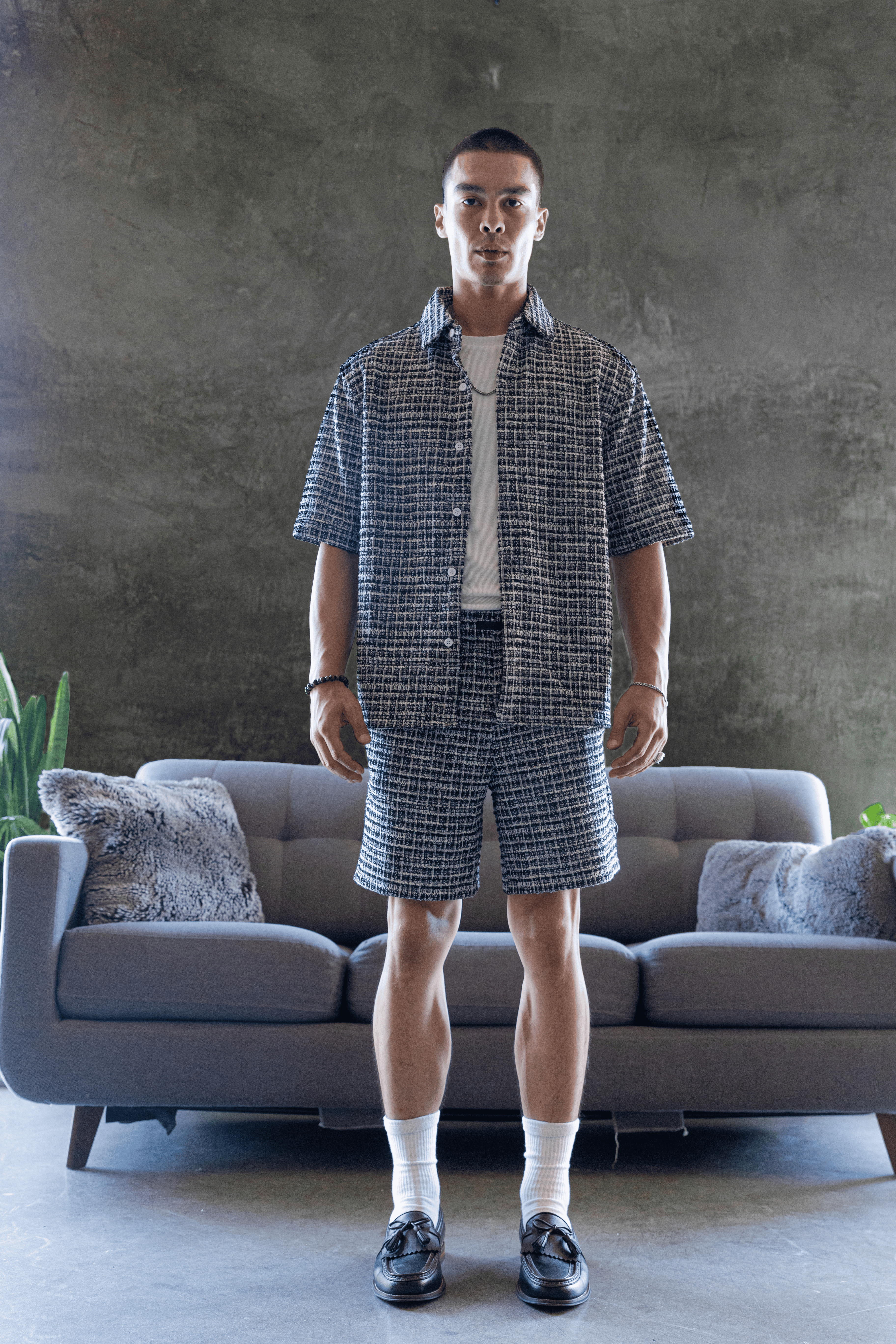 Boucle Nightfall Button Up Shirt
